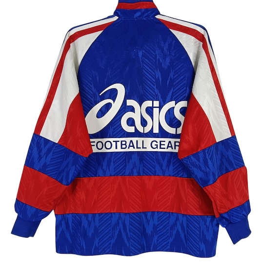 Vintage 90's Asics Football Gear Track Top Multicolor Medium