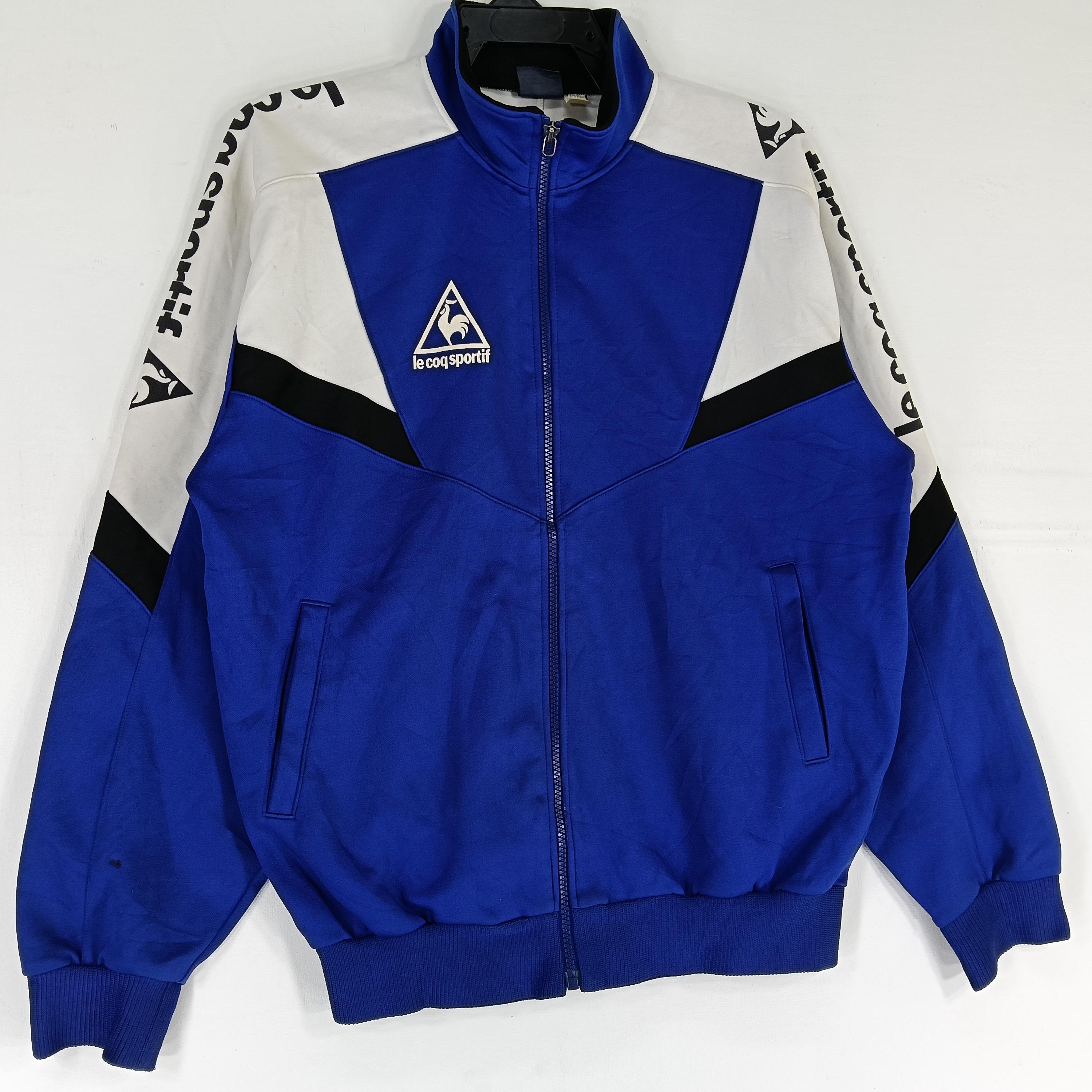 Vintage 90's Le Coq Sportif Blue Track Top Jacket Le Coq Sportif