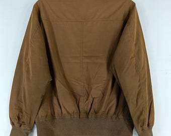 Vintage 90's Sissy Kansai Yamamoto Brown Medium Harrington Jacket