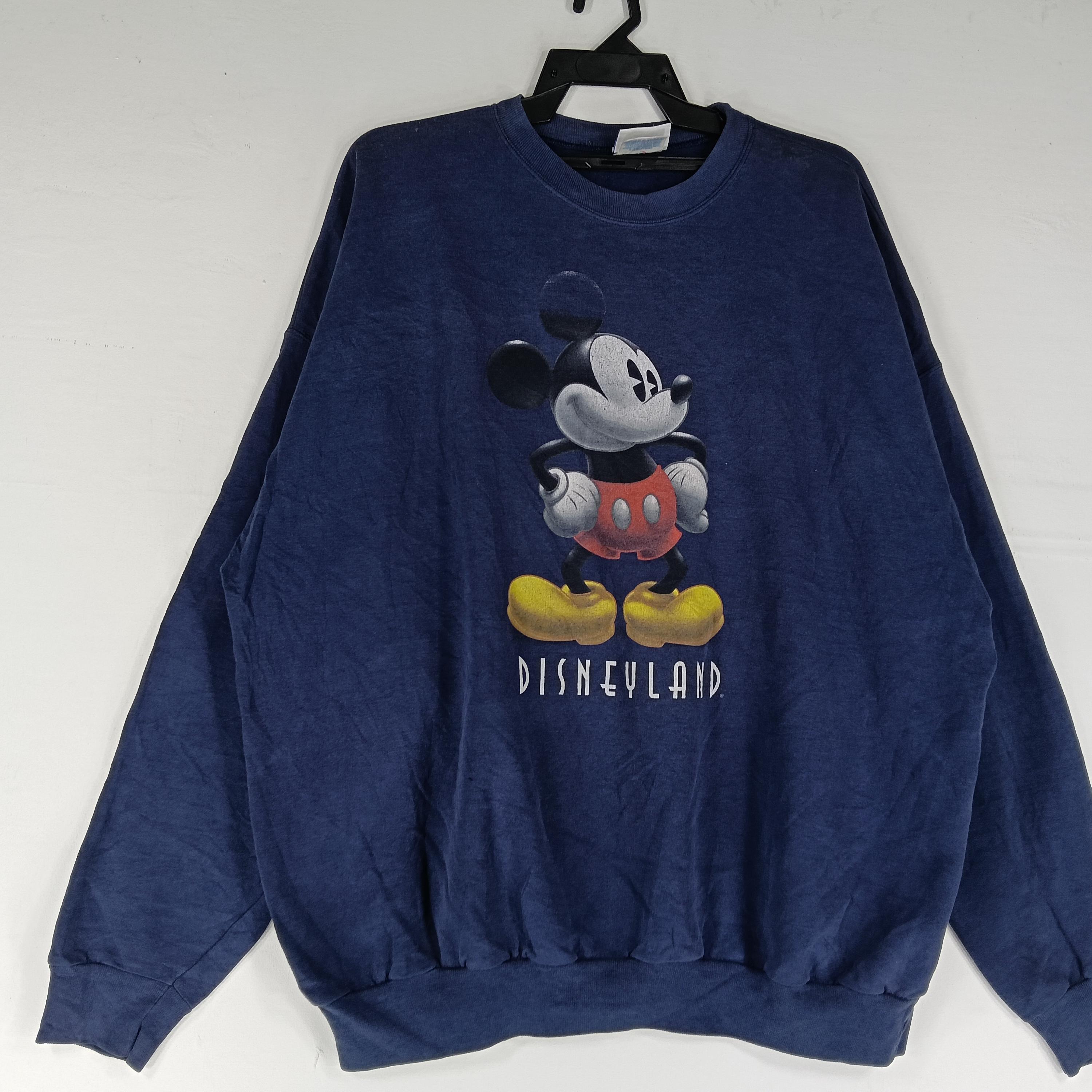 Vintage 90's Mickey Mouse Disneyland Navy Blue Xxlarge Sweatshirt