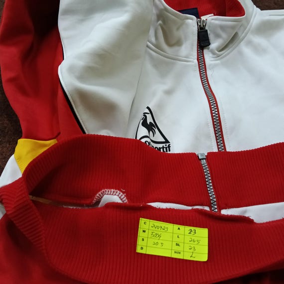 Vintage Le Coq Sportif Colorblock Track Top Jacket Large Le Coq