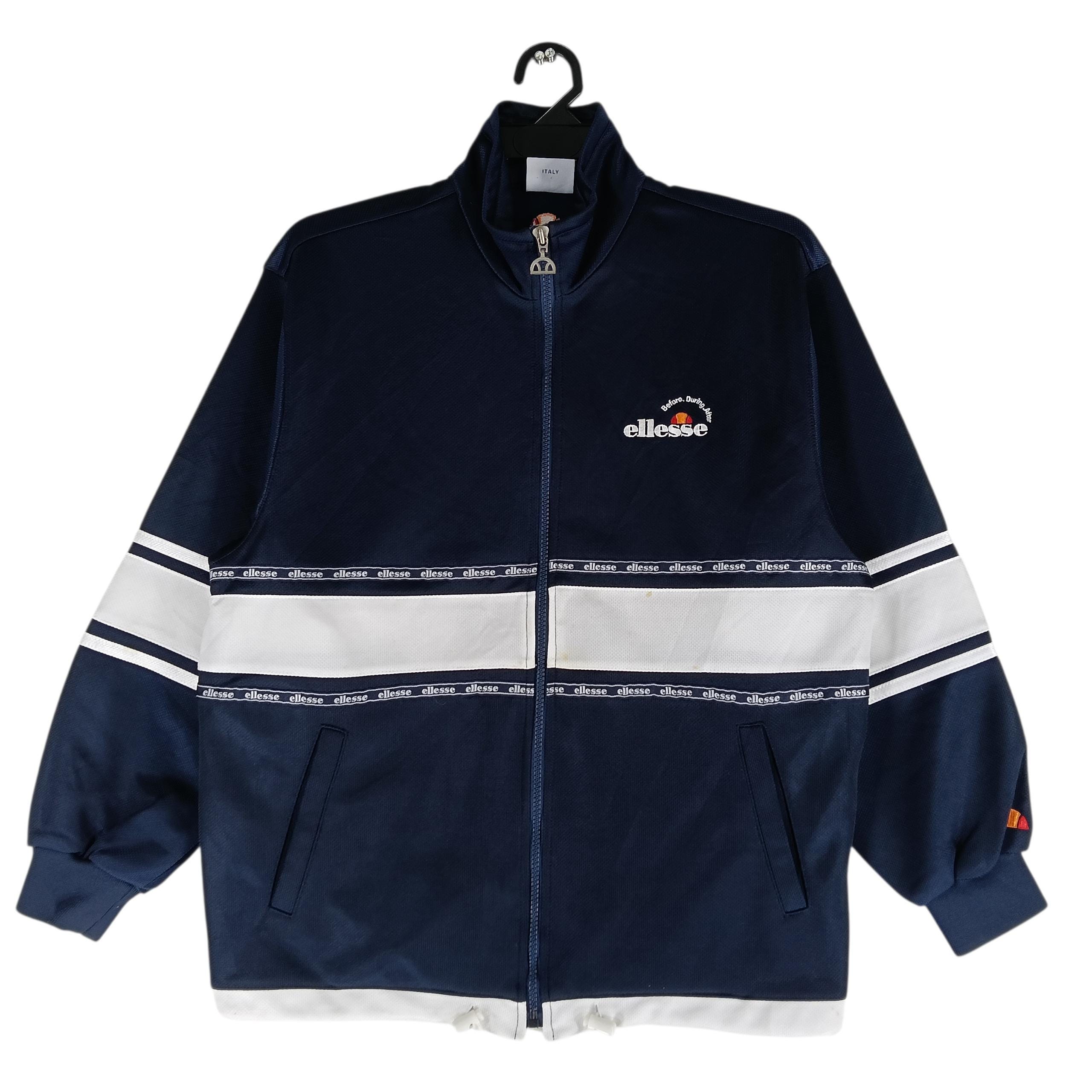 Vintage 90's Ellesse Italia Perugia Navy Blue Large Jacket