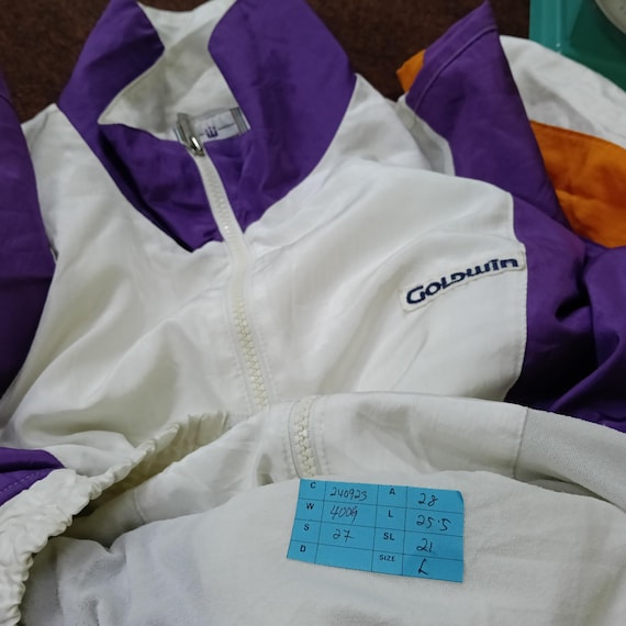 Vintage 90s Goldwin Japan Windbreaker Jacket Large Descente