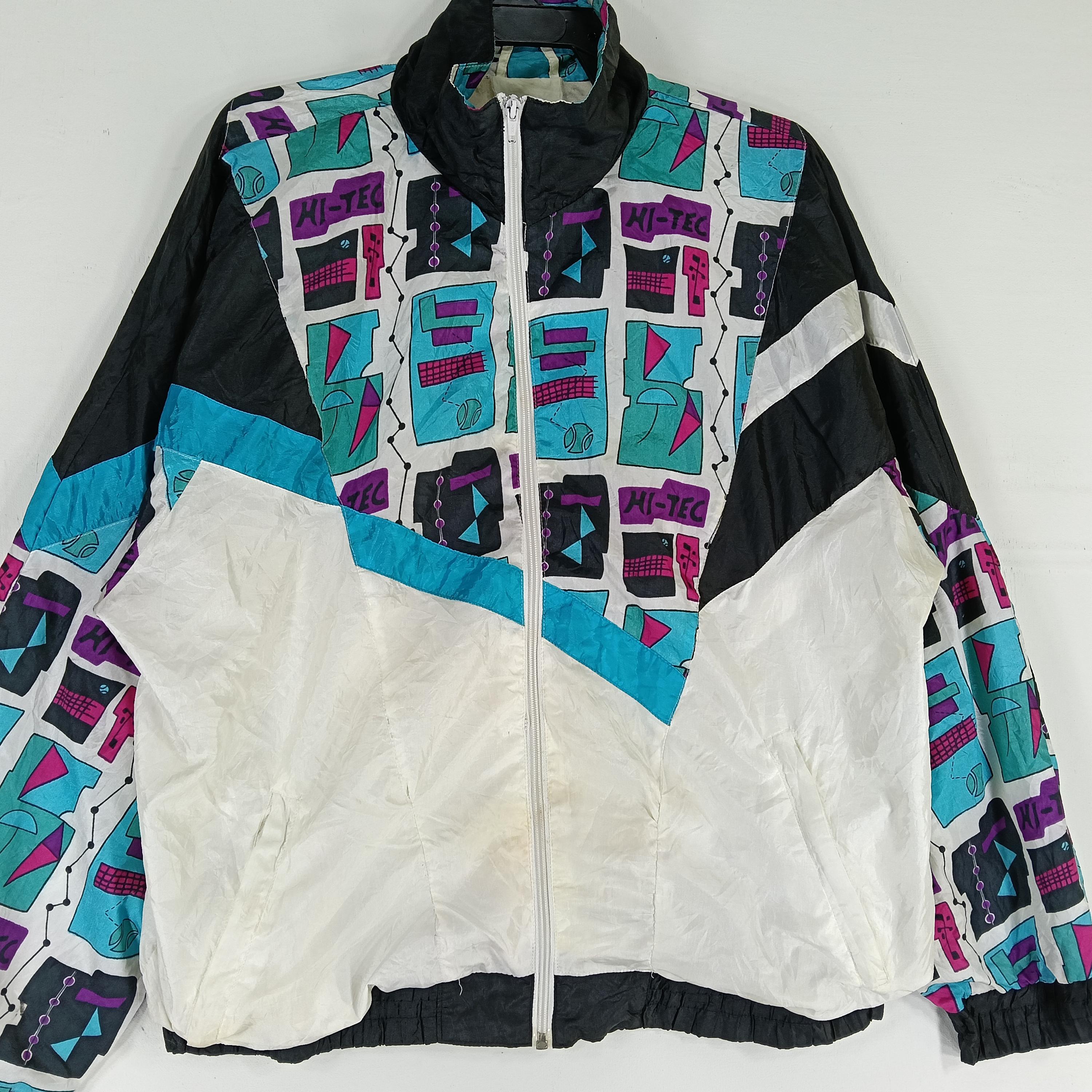 ジャケット・アウター poro high tech 90s Vintage 90's Hi-tec Large Abstract Multicolor Jacket Hi-tec Zipper