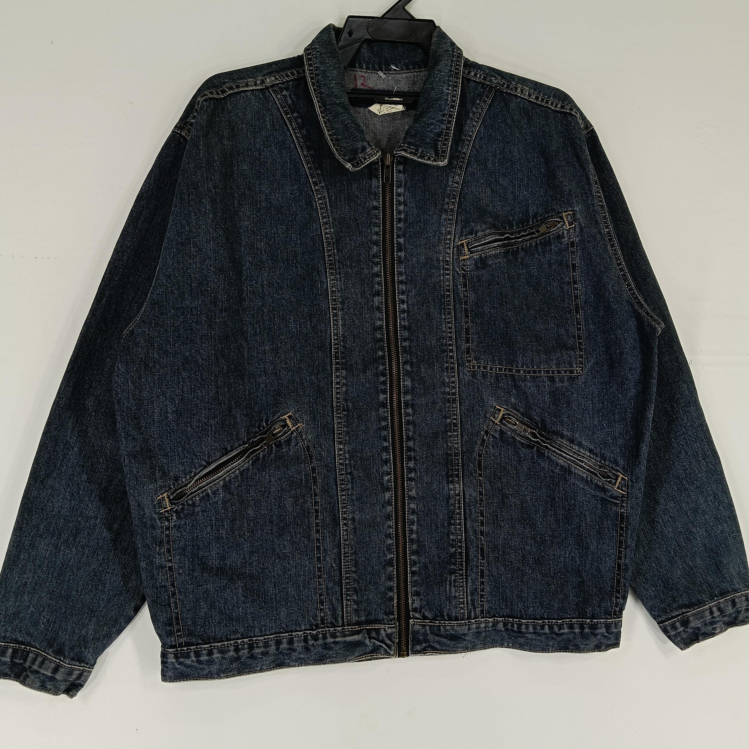 Vintage Denim Jeans Worker Jacket Medium American Workwear Style