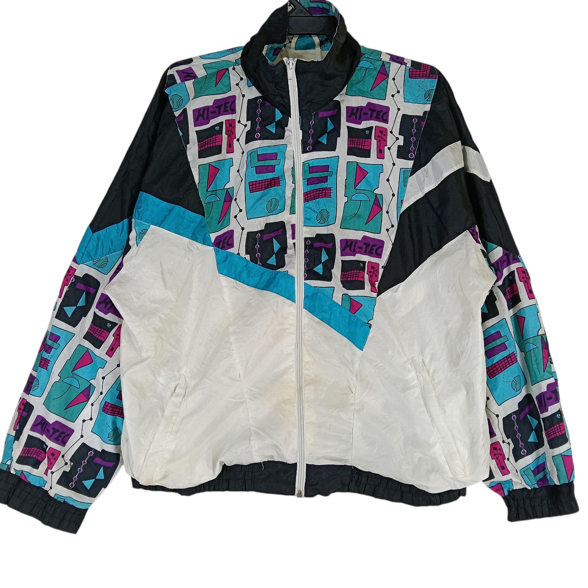 Vintage 90's Hi-tec Large Abstract Multicolor Jacket Hi-tec Zipper