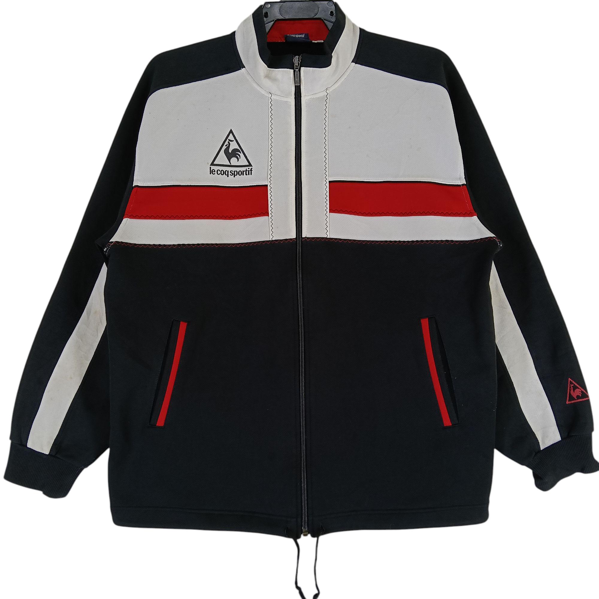 【Le coq sportif】 W Lightweight Woven Overfit Long Jacket VINTAGE Le Coq Sportif Lined Ski Winter Full Zip Jacket