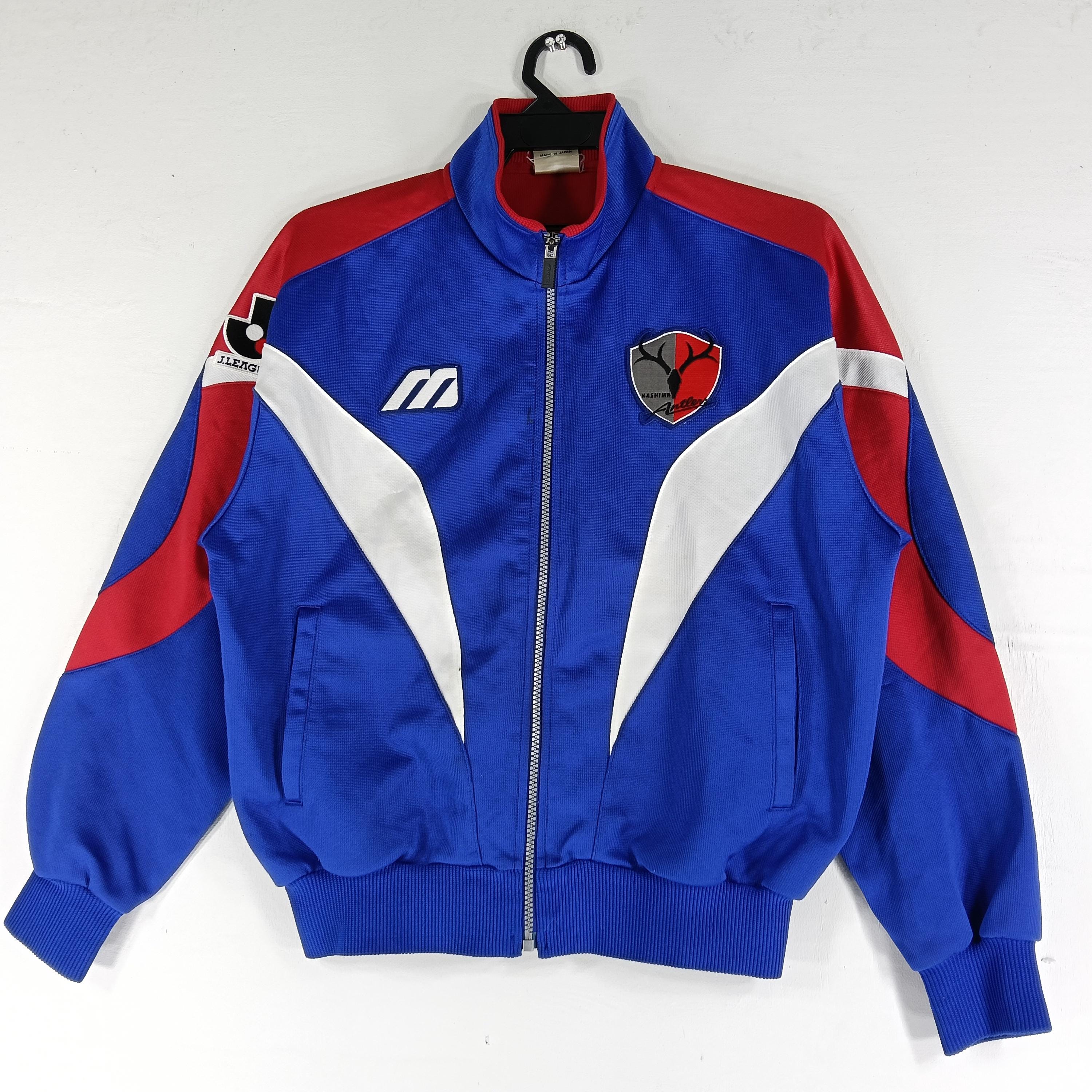 Mizuno Pro Japan ジャケット M Vintage 90's Mizuno Kashima Antlers Japanese Football Club Track