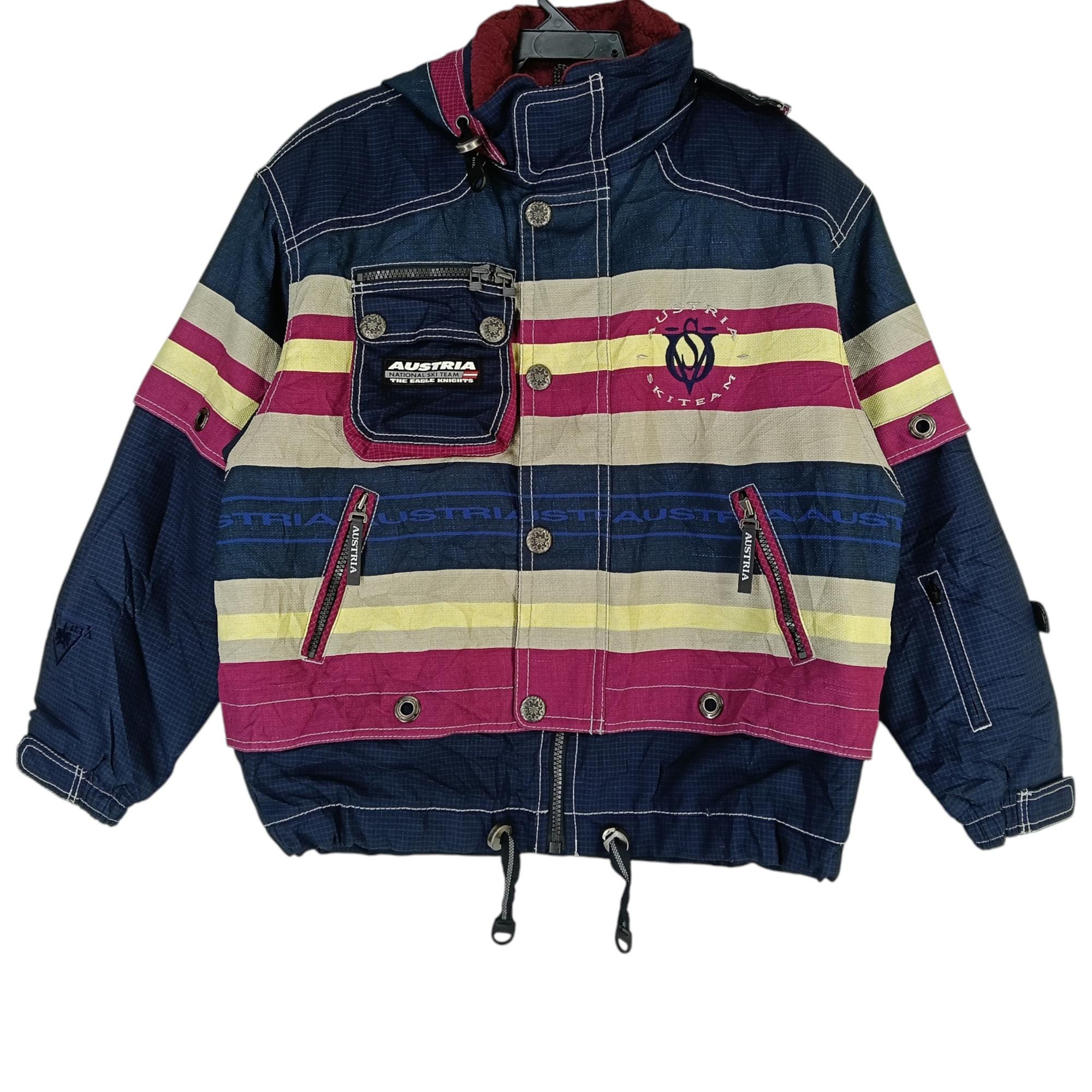 Vintage Austria National Team Ski Multicolor Large Jacket