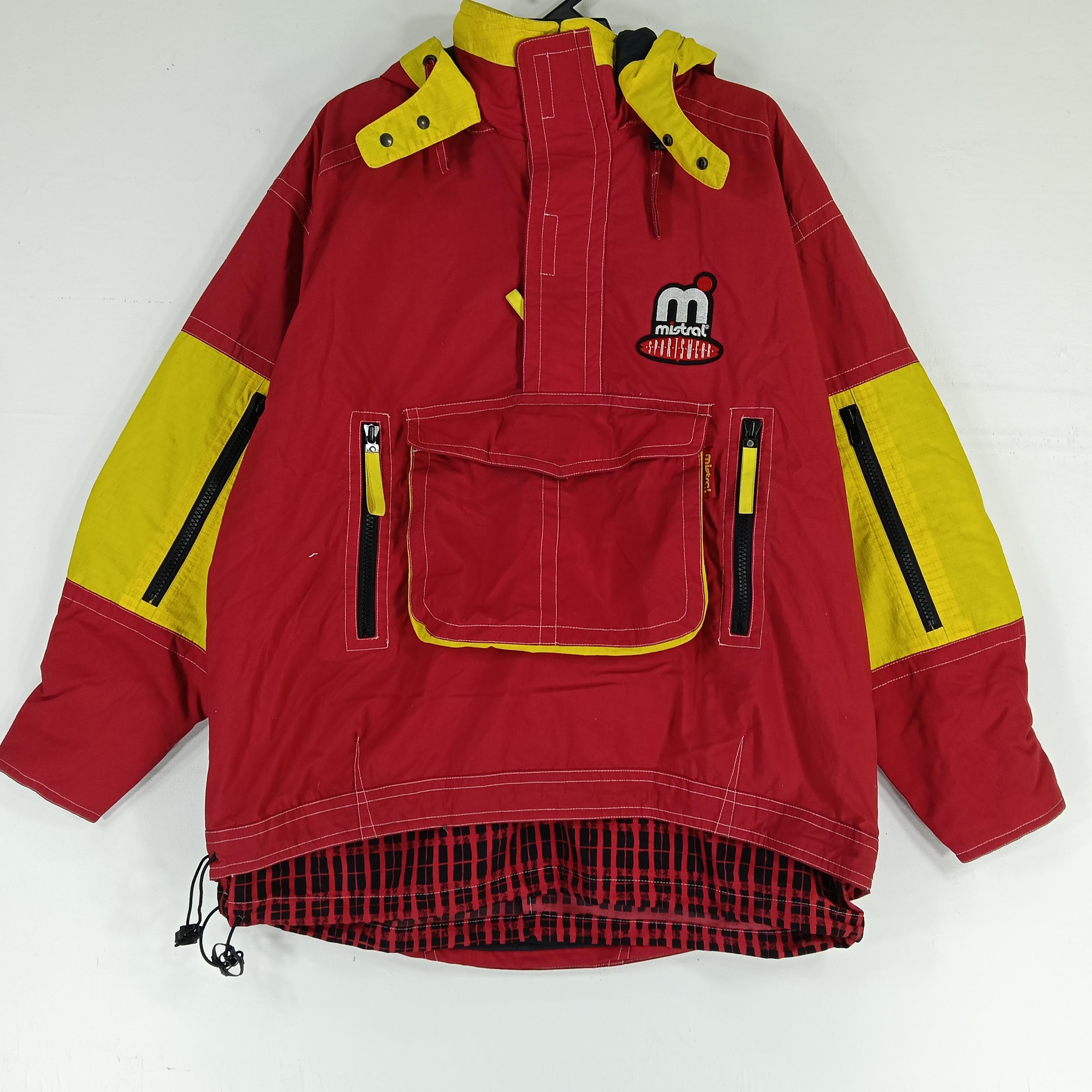 Vintage Mistral Ski Wear Snow Gear Bomber Hoodie Jacket Xlarge
