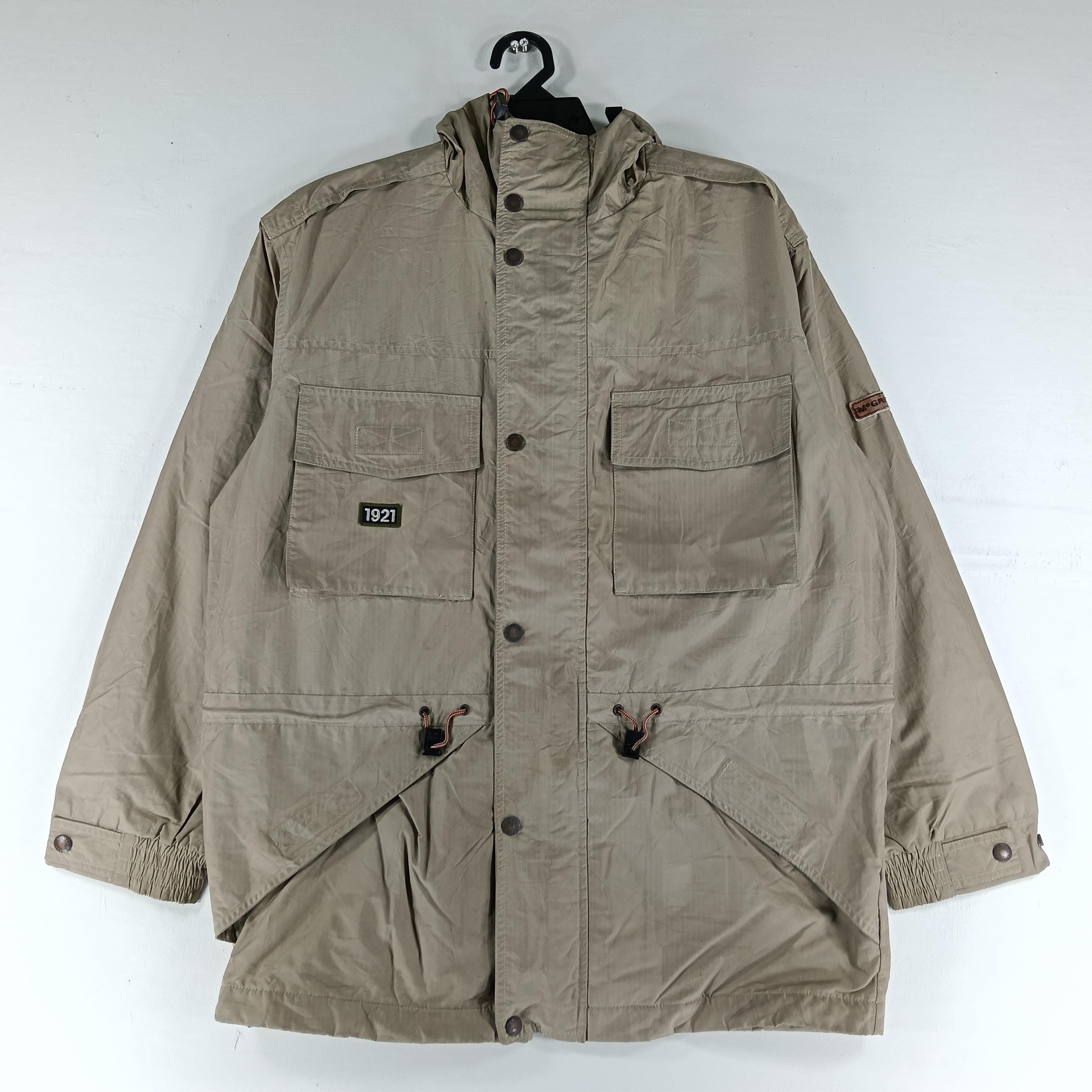 Vintage 90's Mcgregor Brown Jacket Windbreaker Medium Button up