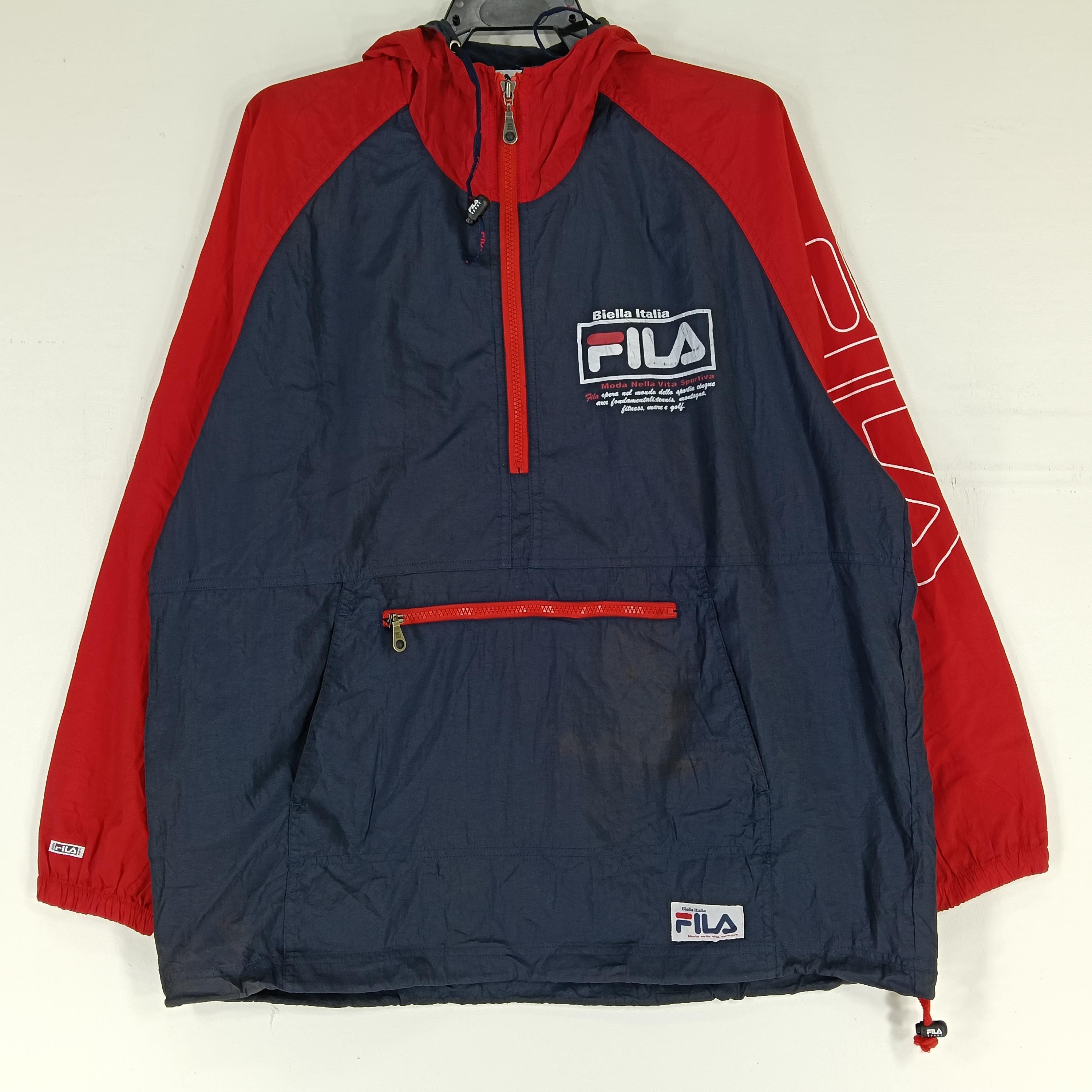 Vintage 90's Fila Biella Italia Moda Nella Vita Sport Multicolor