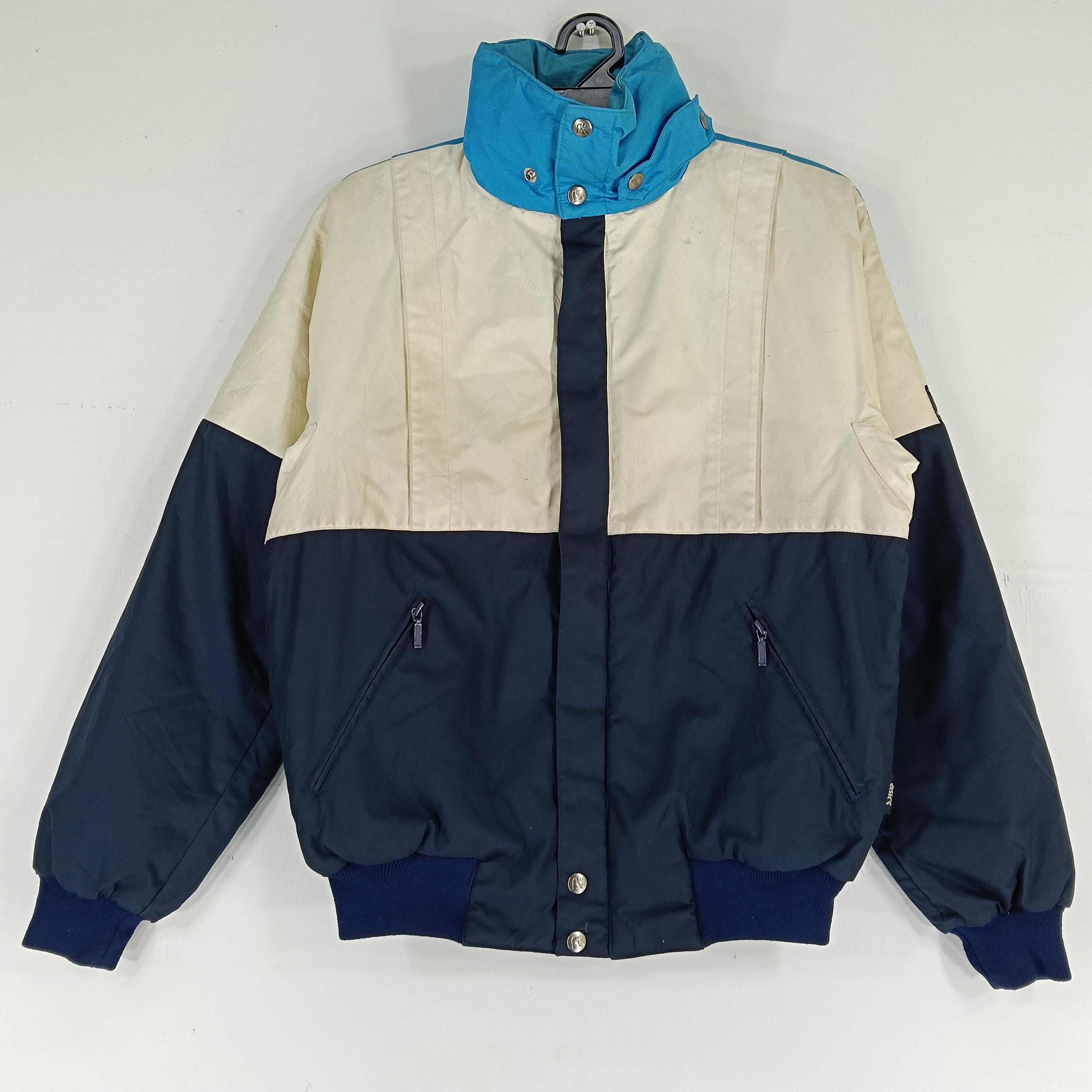 Vintage 90s Asics Japan Windbreaker Jacket Medium Asics Multicolor