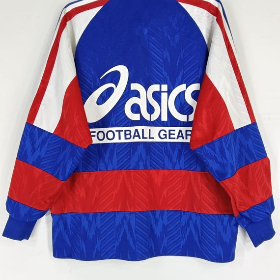 Vintage 90's Asics Football Gear Track Top Multicolor Medium