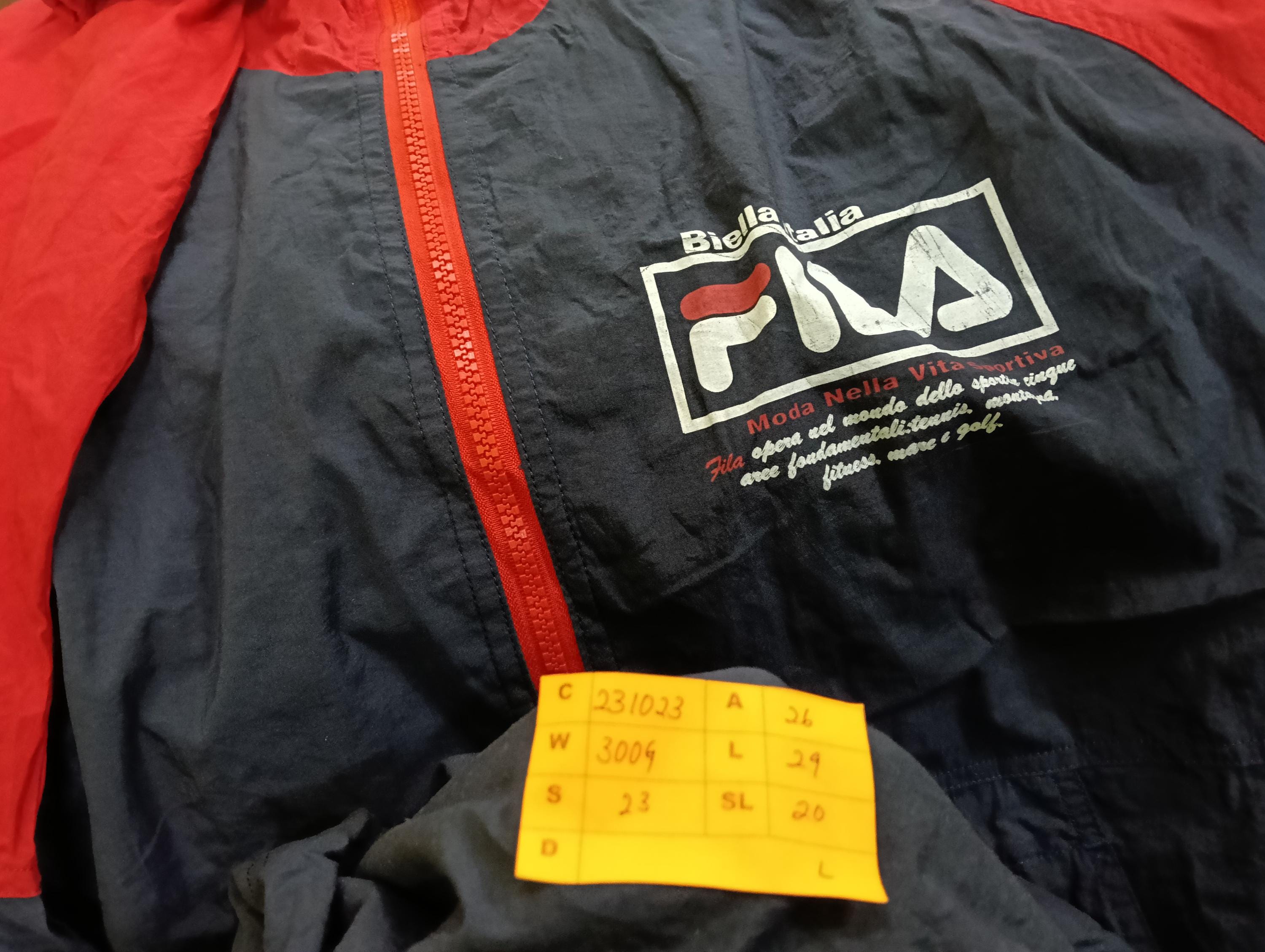 ヴィンテージ 90 年代 Fila Biella Italia Moda Nella Vita Sport 