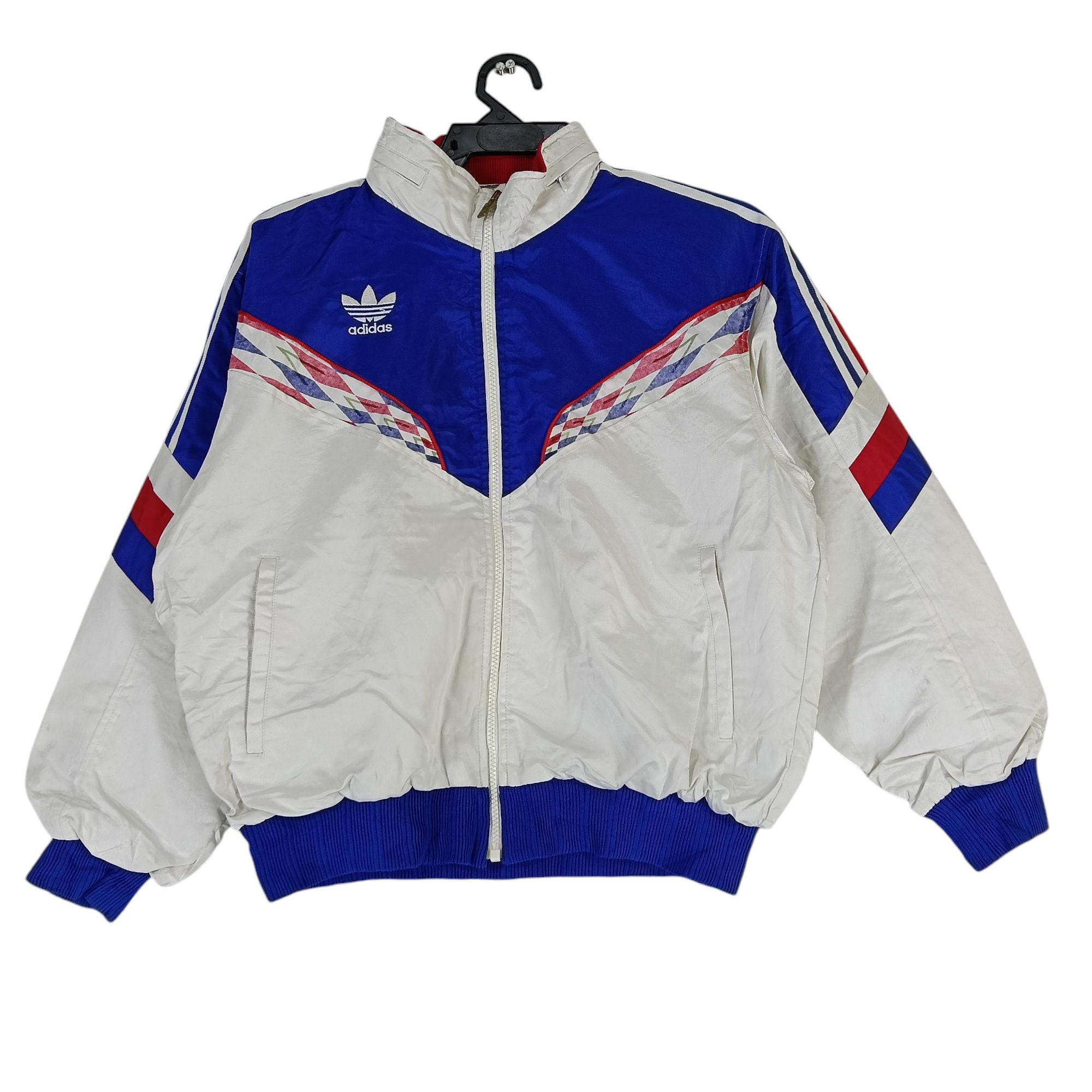 Vintage 90s Adidas Trefoil Windbreaker Jacket Large Adidas Light