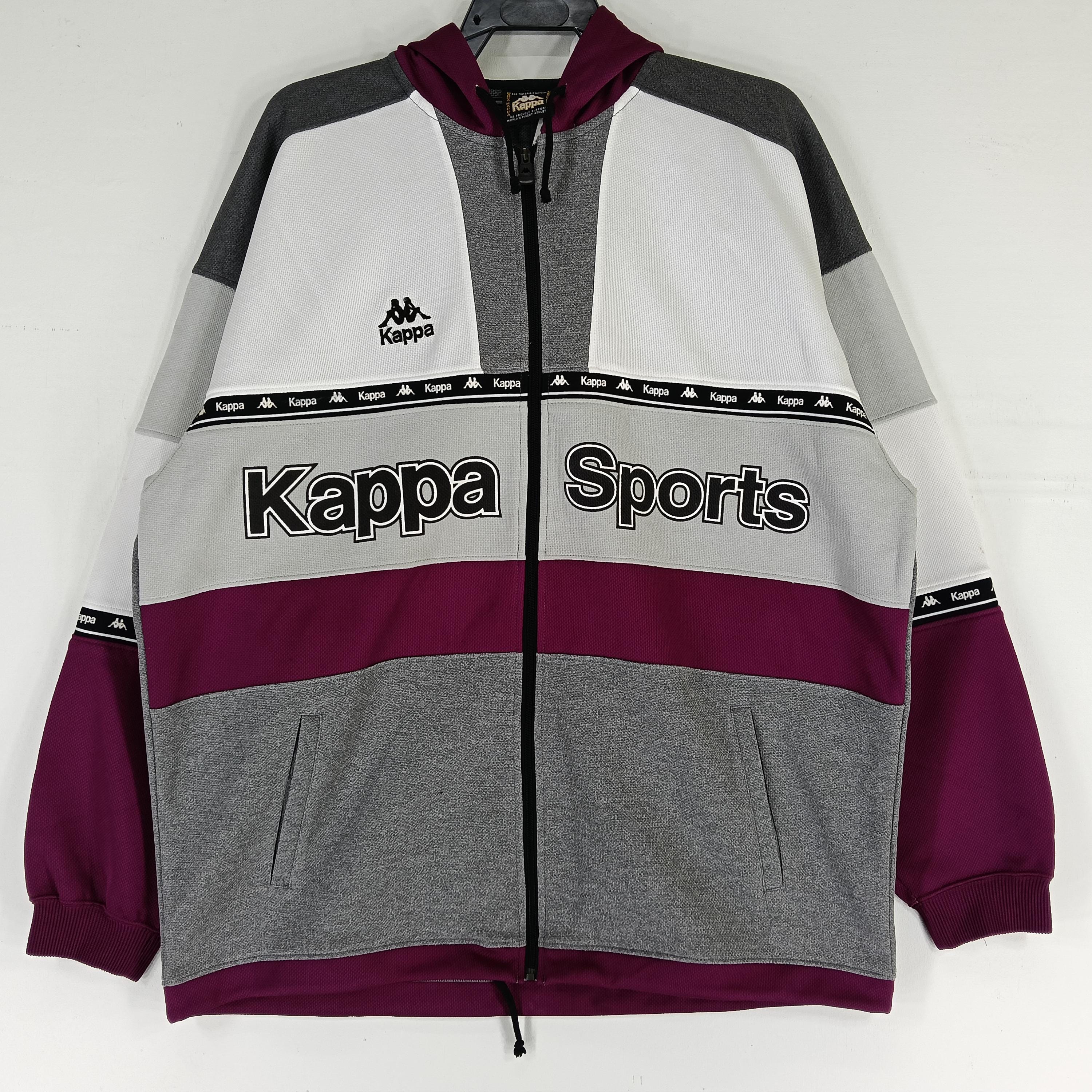 Vintage Kappa Sport Track Top Jacket Large 90's Kappa Multicolor