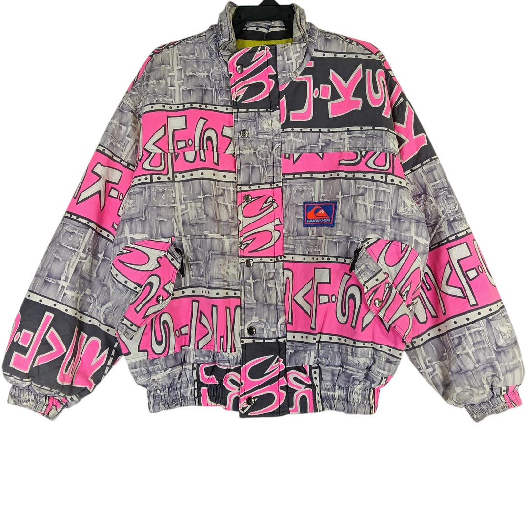 Vintage 90's Quiksilver Logo Overprint Xlarge Winter Jacket