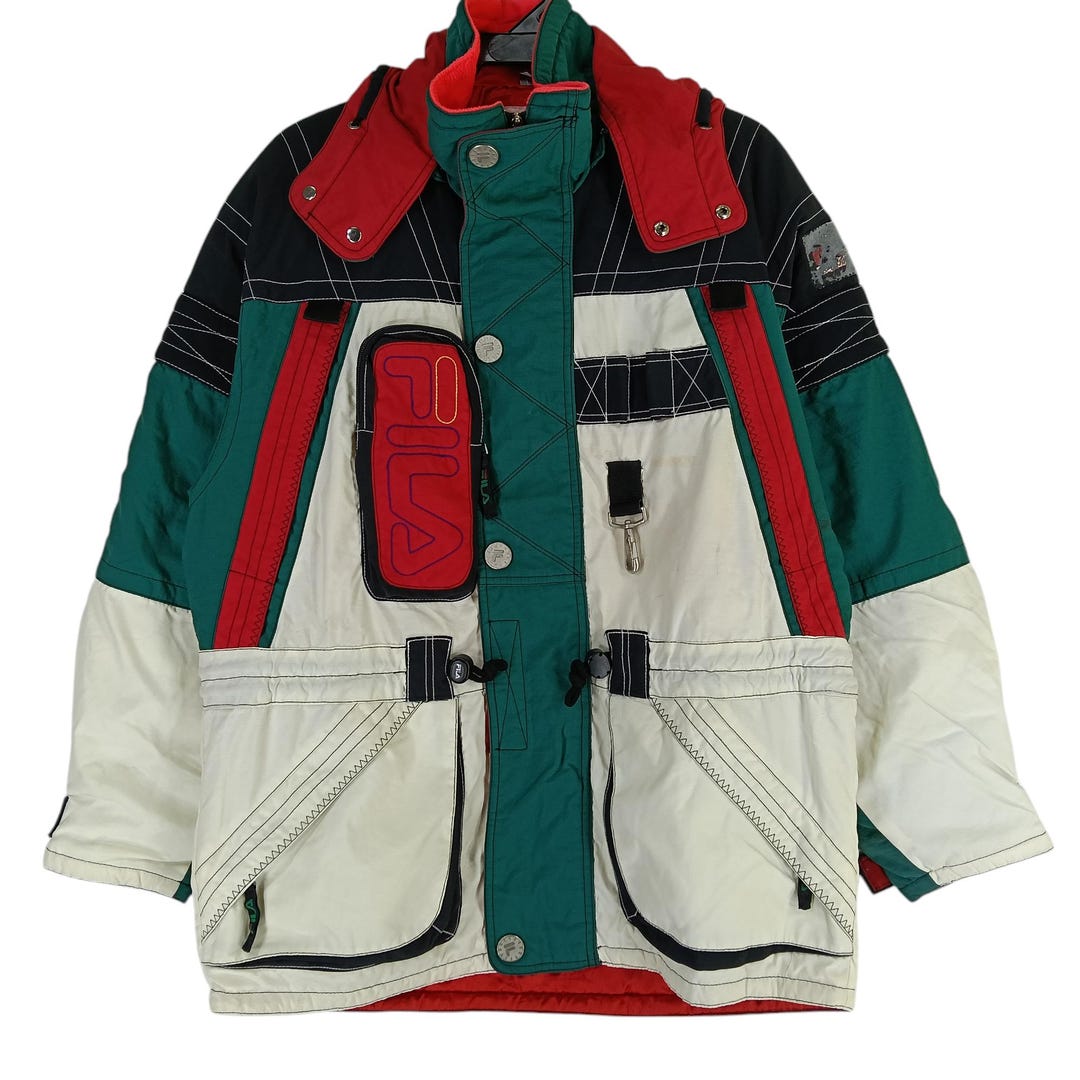 Vintage 90's Fila Biella Italia Sport Ski Large Jacket Button Down
