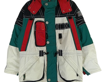 Vintage 90's Fila Biella Italia Sport Ski Large Jacket Button Down