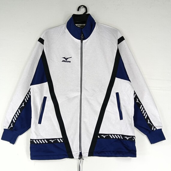 Vintage 90's Mizuno Multicolour Large Jacket Mizuno Side Tape Logo
