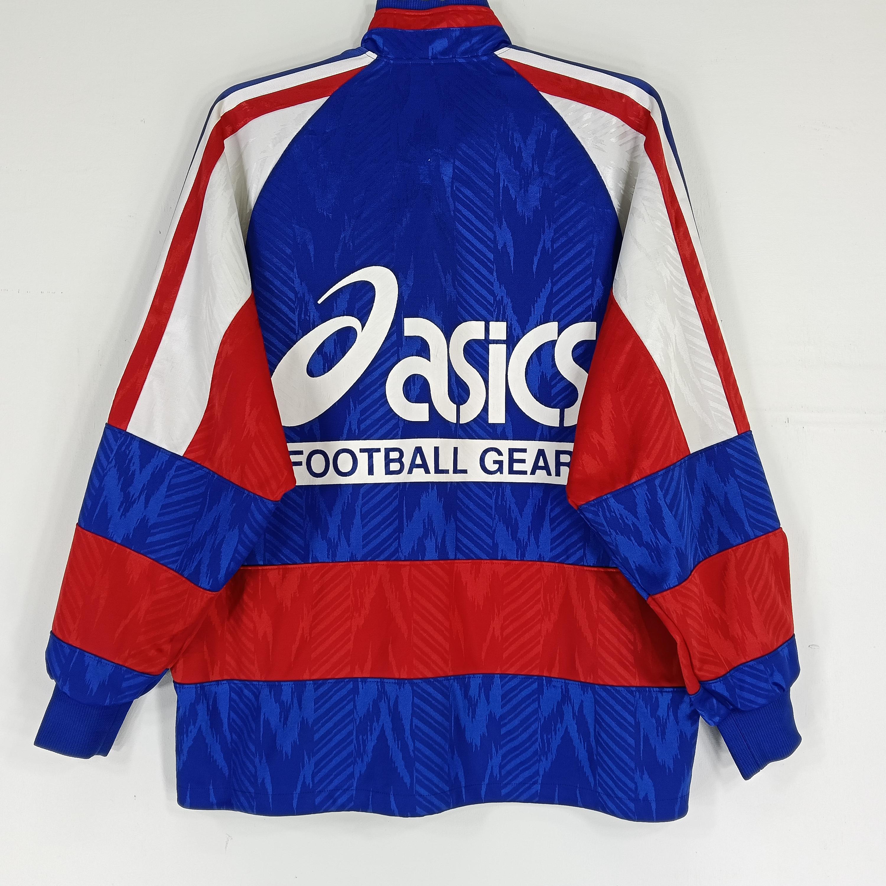 Vintage 90's Asics Football Gear Track Top Multicolor Medium