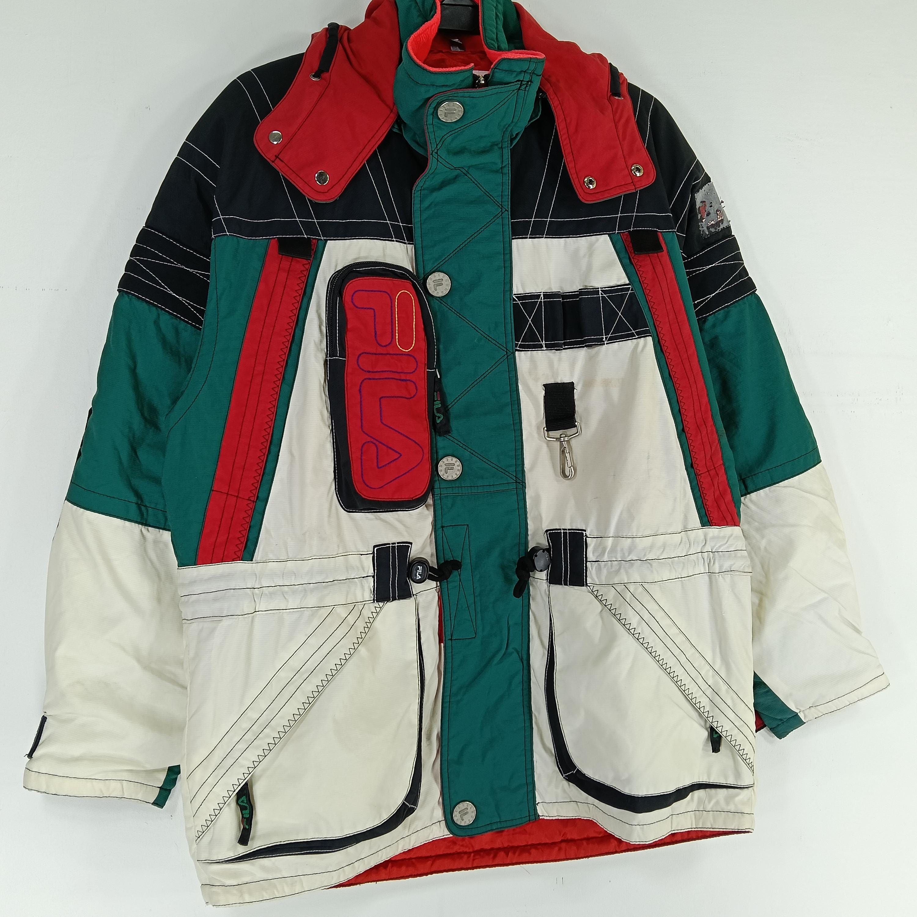 Vintage 90's Fila Biella Italia Sport Ski Large Jacket Button Down