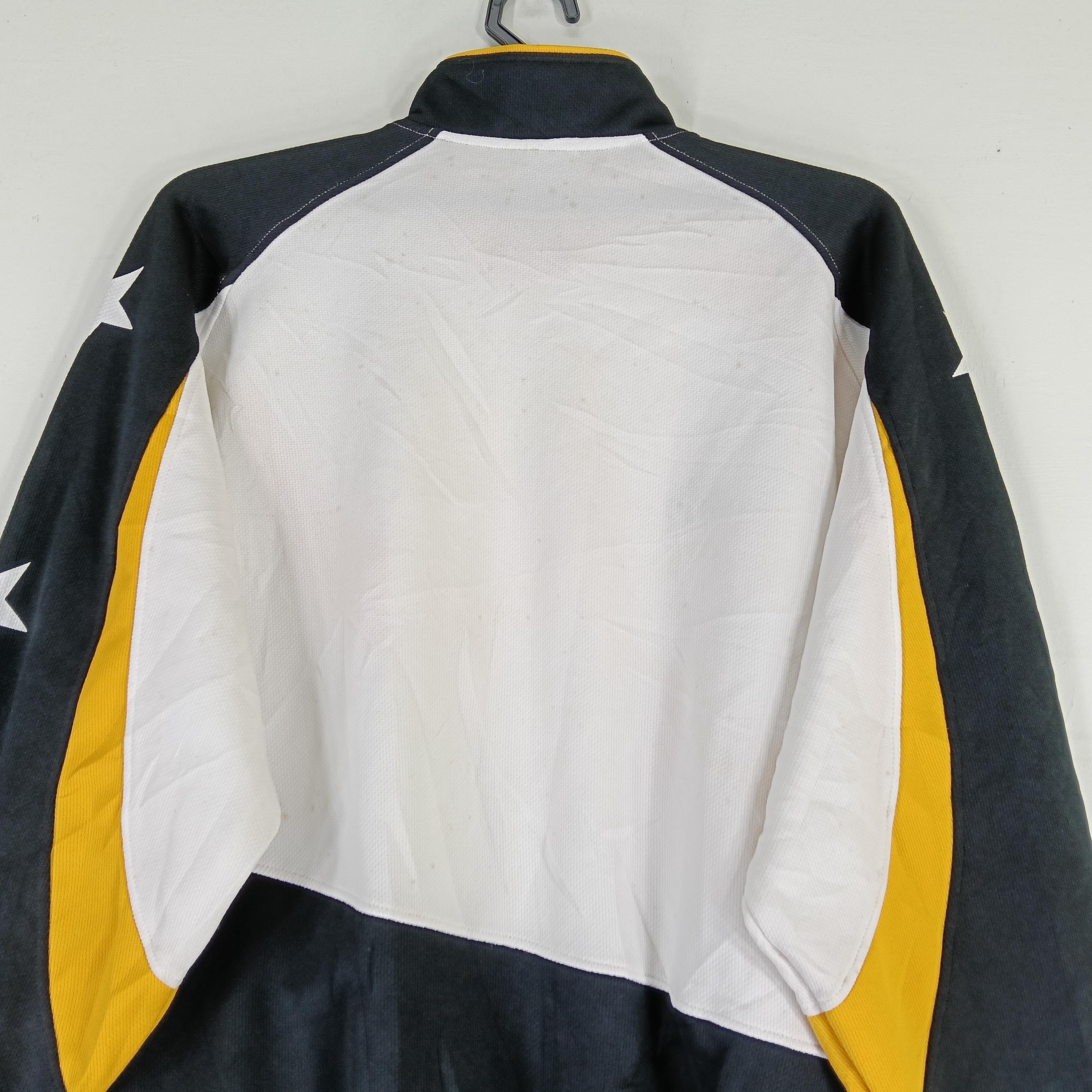 Vintage 90's Asics Japanese Sport Brand Track Top Large Yellow