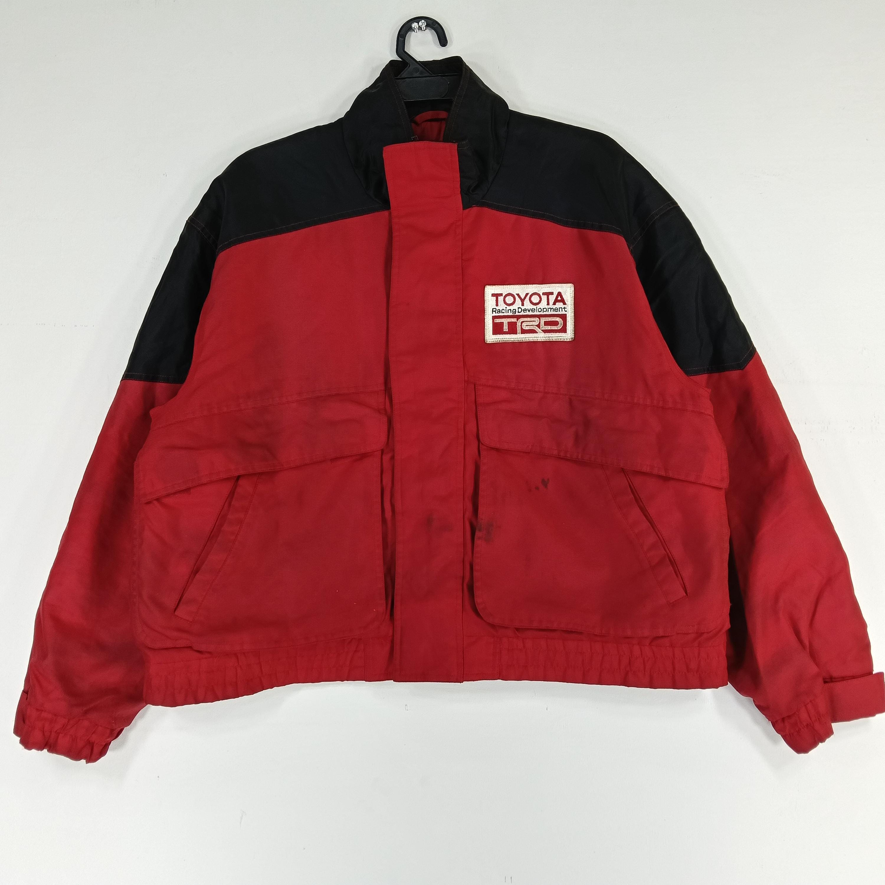 Vintage 90's TRD Toyota Racing Development Red Black Medium Jacket