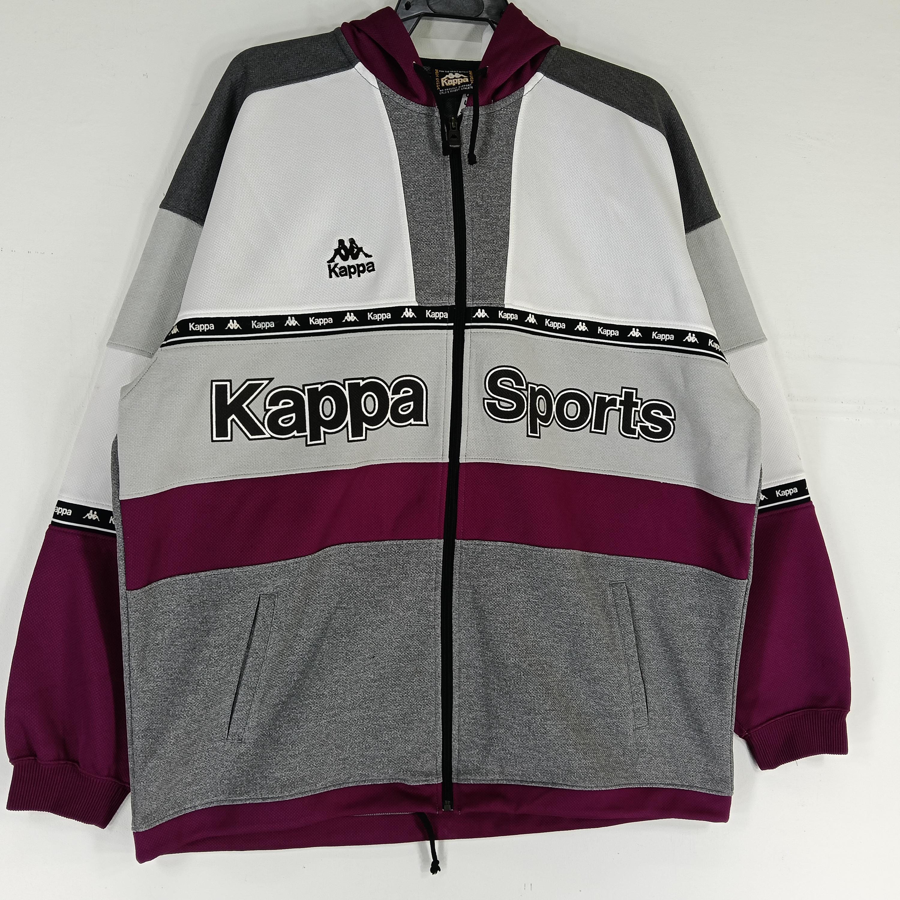 Vintage Kappa Sport Track Top Jacket Large 90's Kappa Multicolor