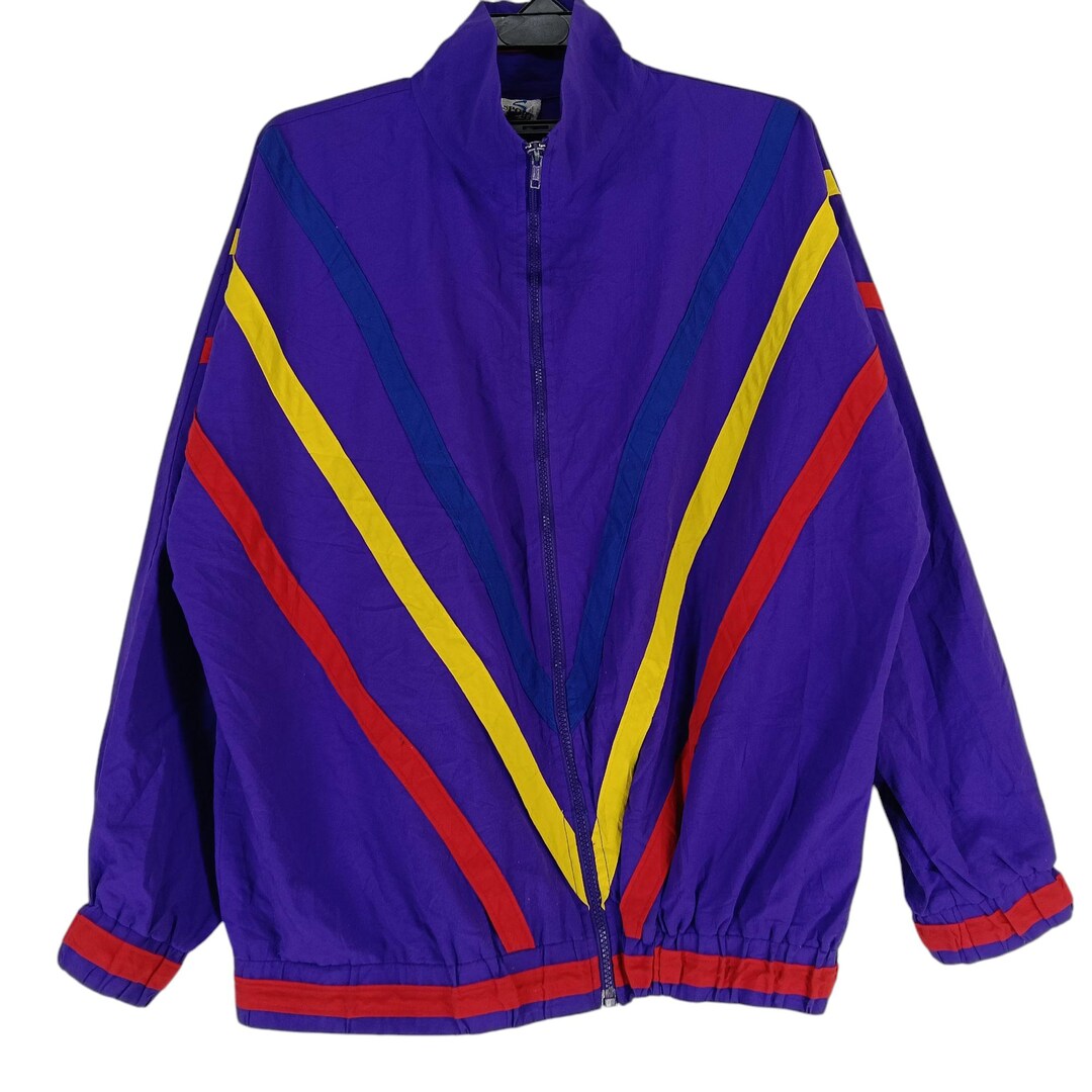 Vintage 90's Purple Sport Savvy Xlarge Jacket Savvy Sport Zipper