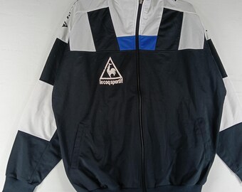 Vintage 90's Le Coq Sportif Track Top Multicolor Large Jacket Le