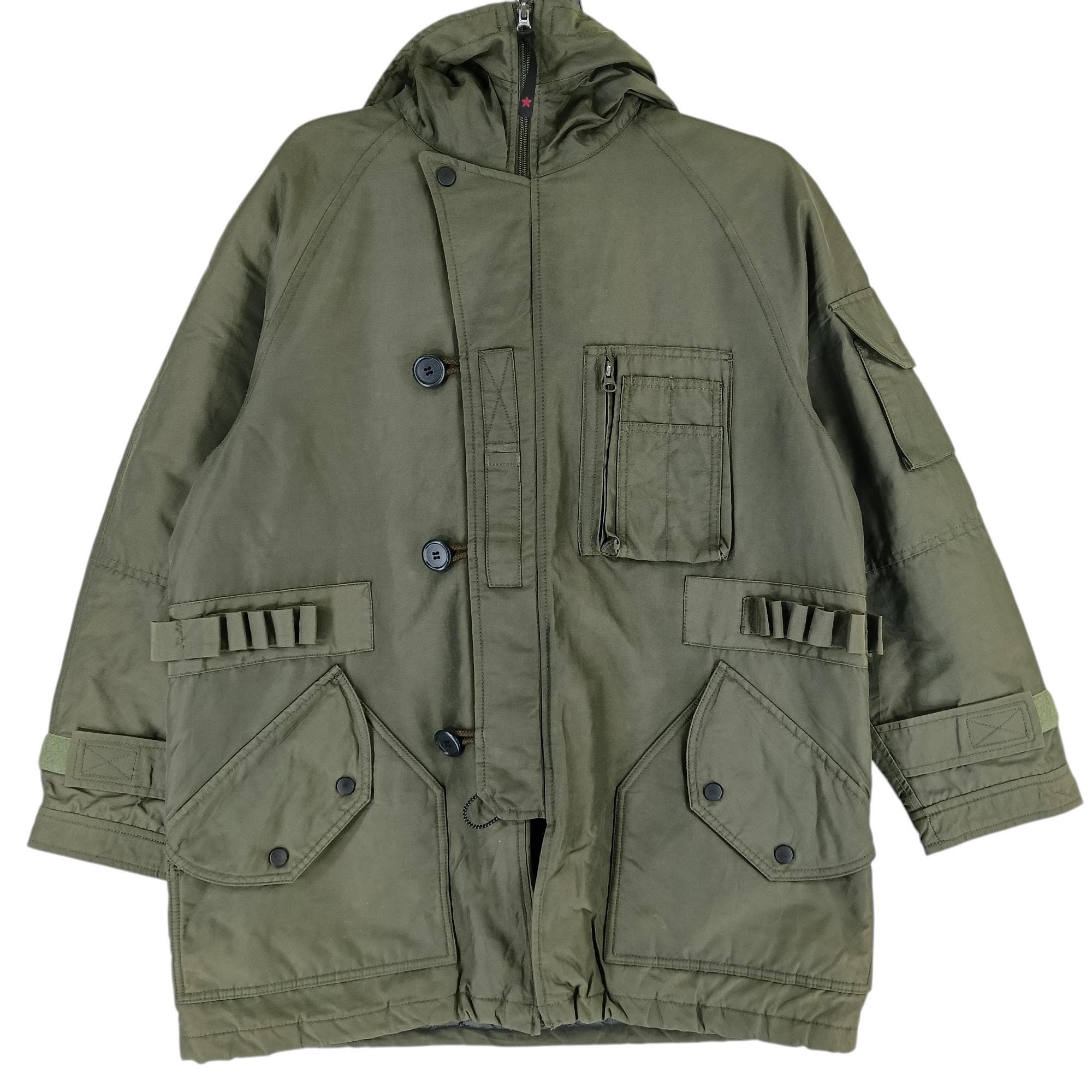 Vintage PPFM Japanese Brand Green Tactical Military Medium Jacket 