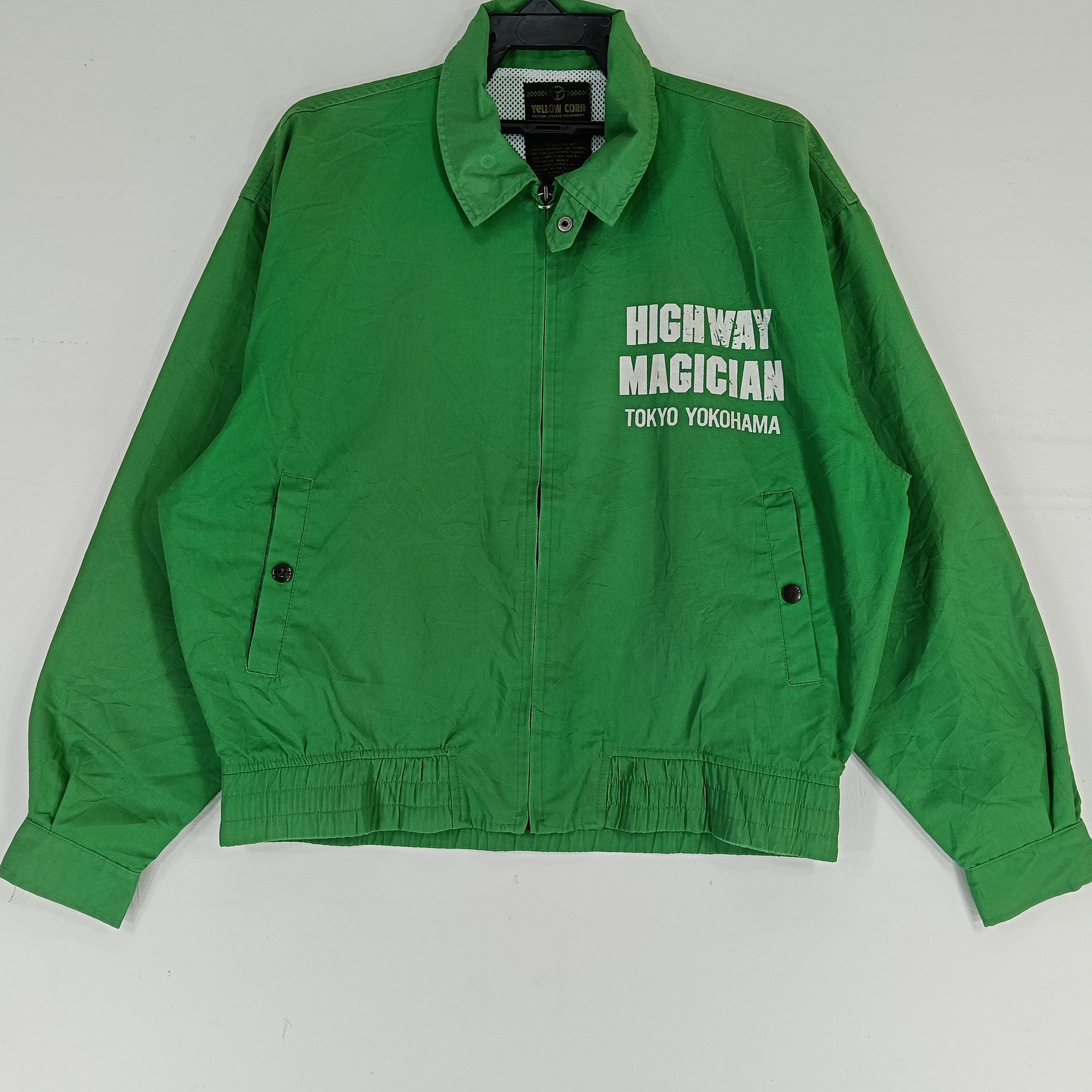 Yellow Corn Highway Magician ジャケット M Vintage Yellow Corn Highway Magician Bomber Jacket - Size Large - Etsy