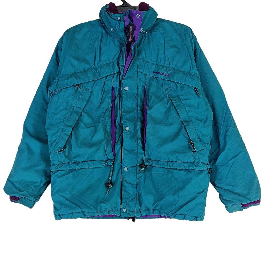 Vintage Mont-bell Ski Wear Snow Gear Bomber Hoodie Jacket Small