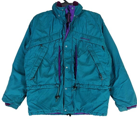 Vintage Mont-bell Ski Wear Snow Gear Bomber Hoodie Jacket Small