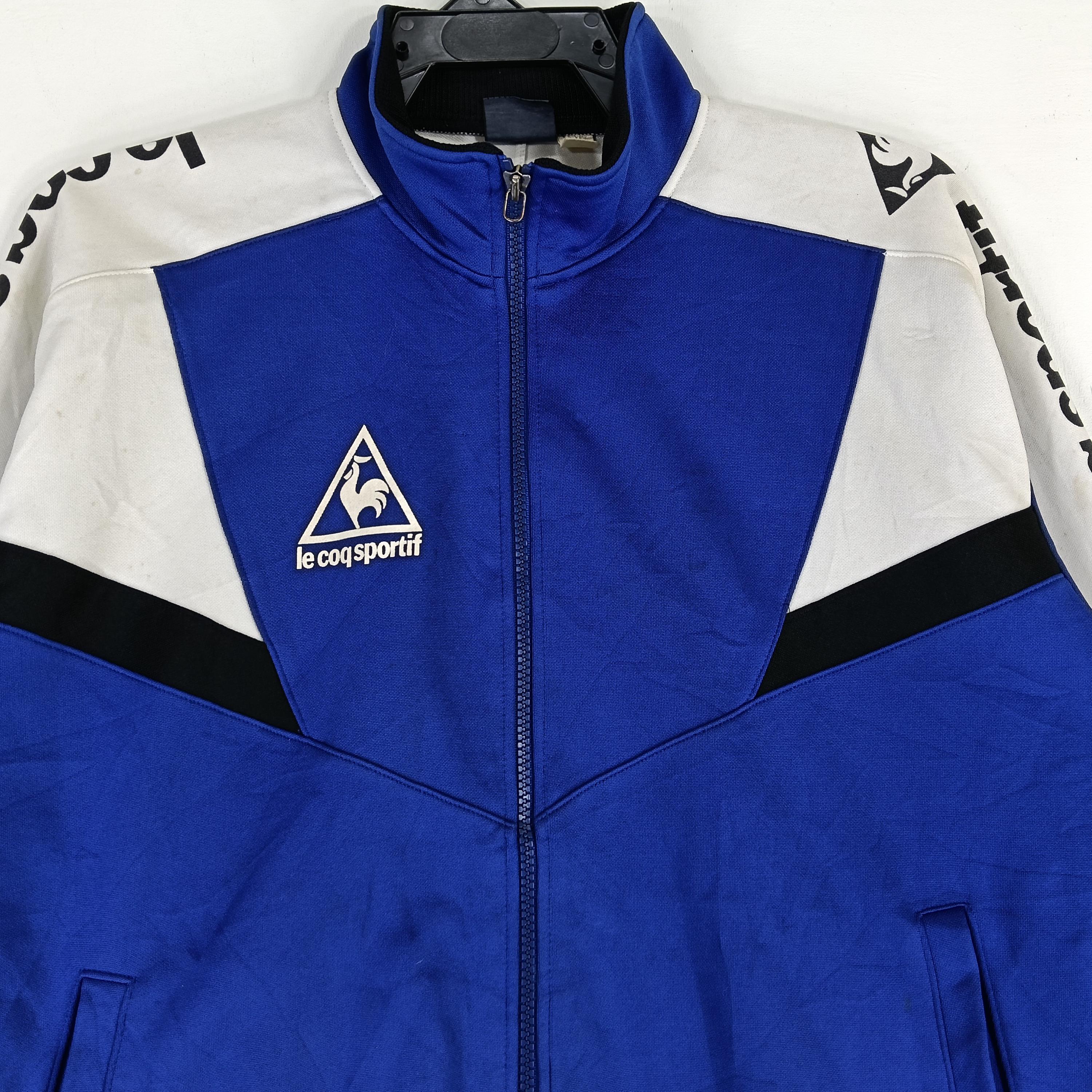 Vintage 90's Le Coq Sportif Blue Track Top Jacket Le Coq Sportif