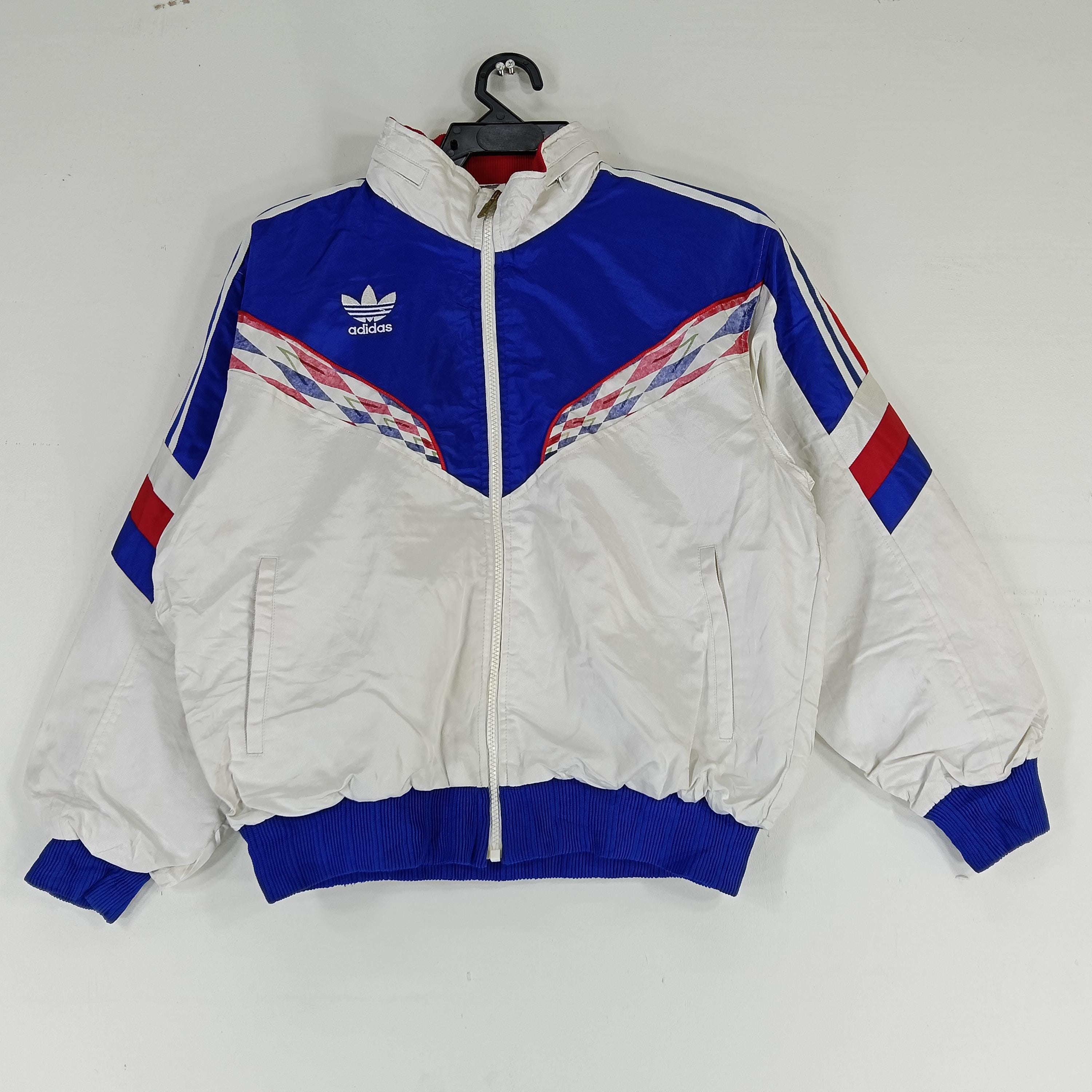 Vintage 90s Adidas Trefoil Windbreaker Jacket Large Adidas Light