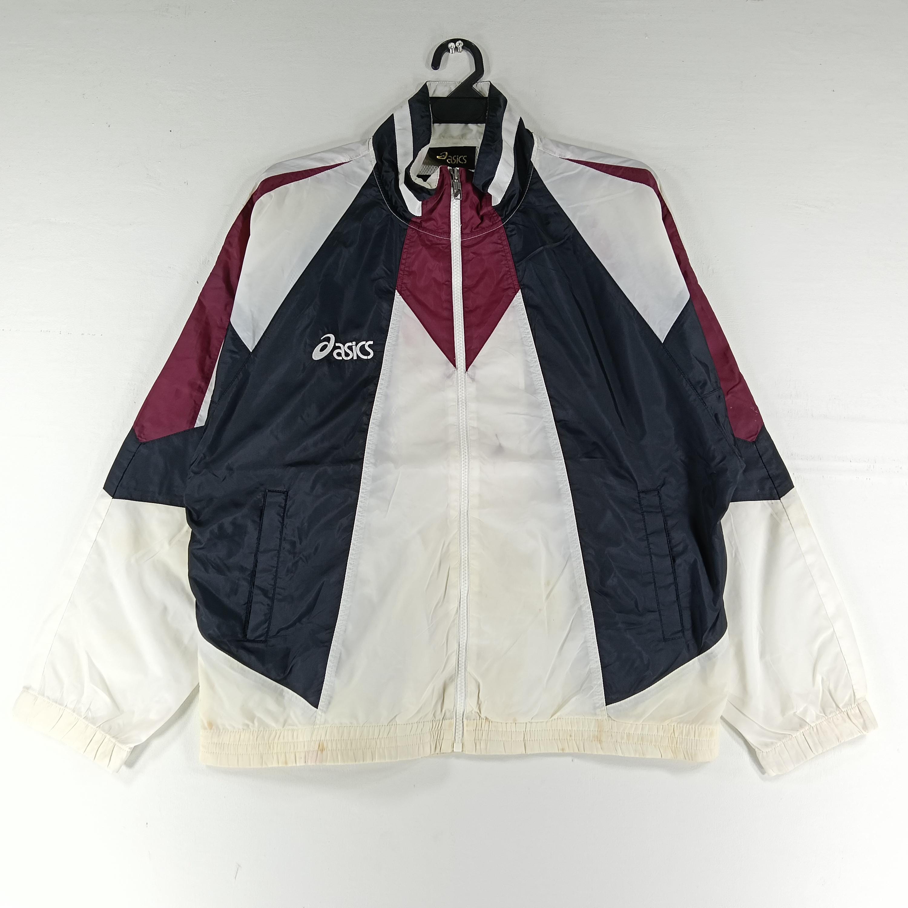 Vintage 90's Asics Japan Multicolor Medium Windbreaker Asics