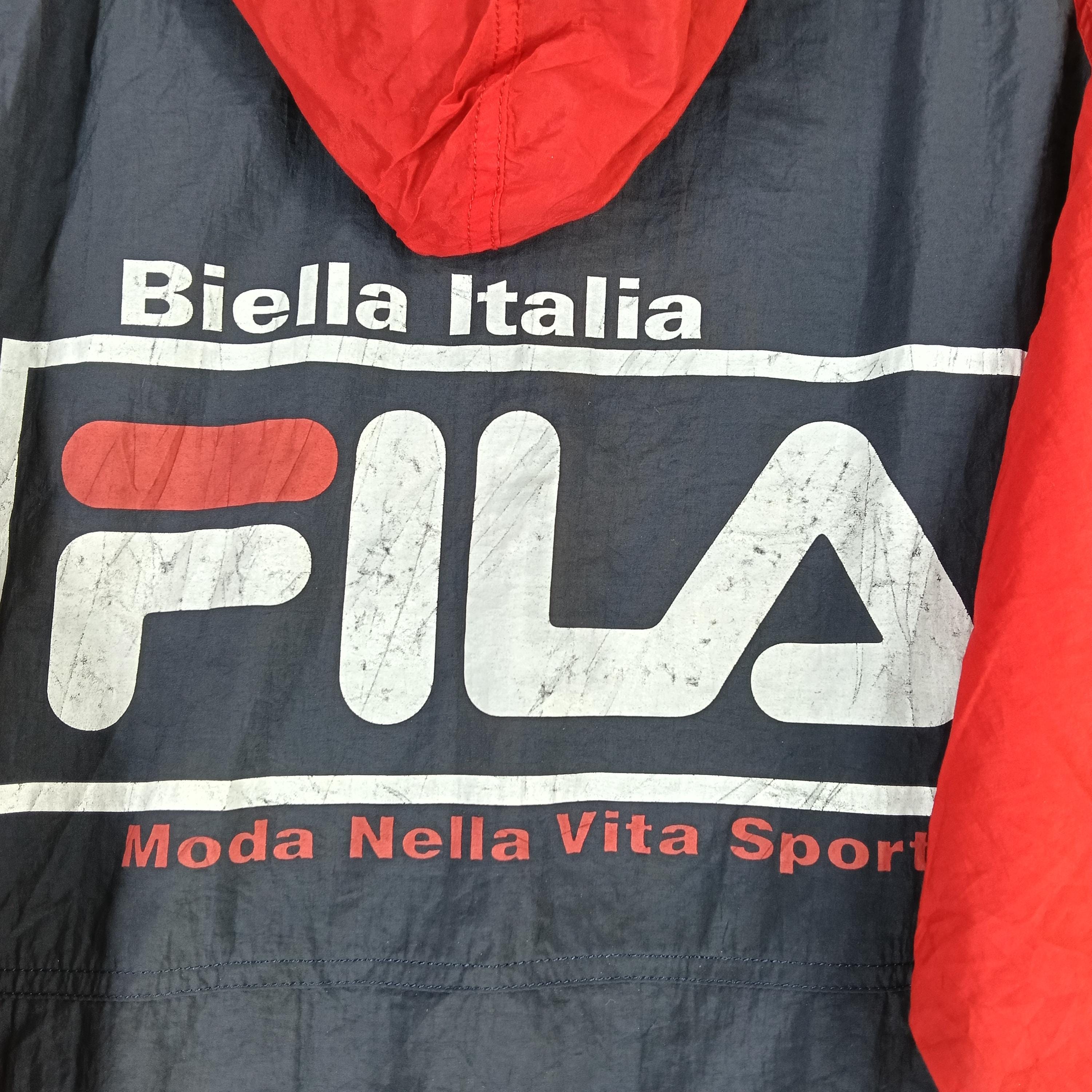 ヴィンテージ 90 年代 Fila Biella Italia Moda Nella Vita Sport 