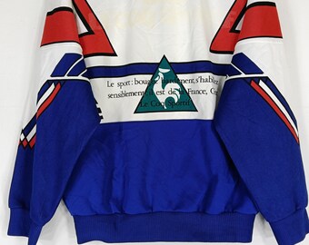 Vintage 90's Le Coq Sportif Track Top Jacket Medium Multicolor