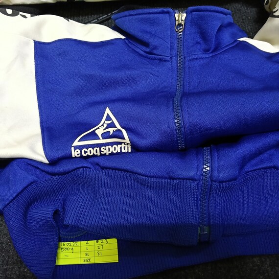 Vintage 90's Le Coq Sportif Blue Track Top Jacket Le Coq Sportif