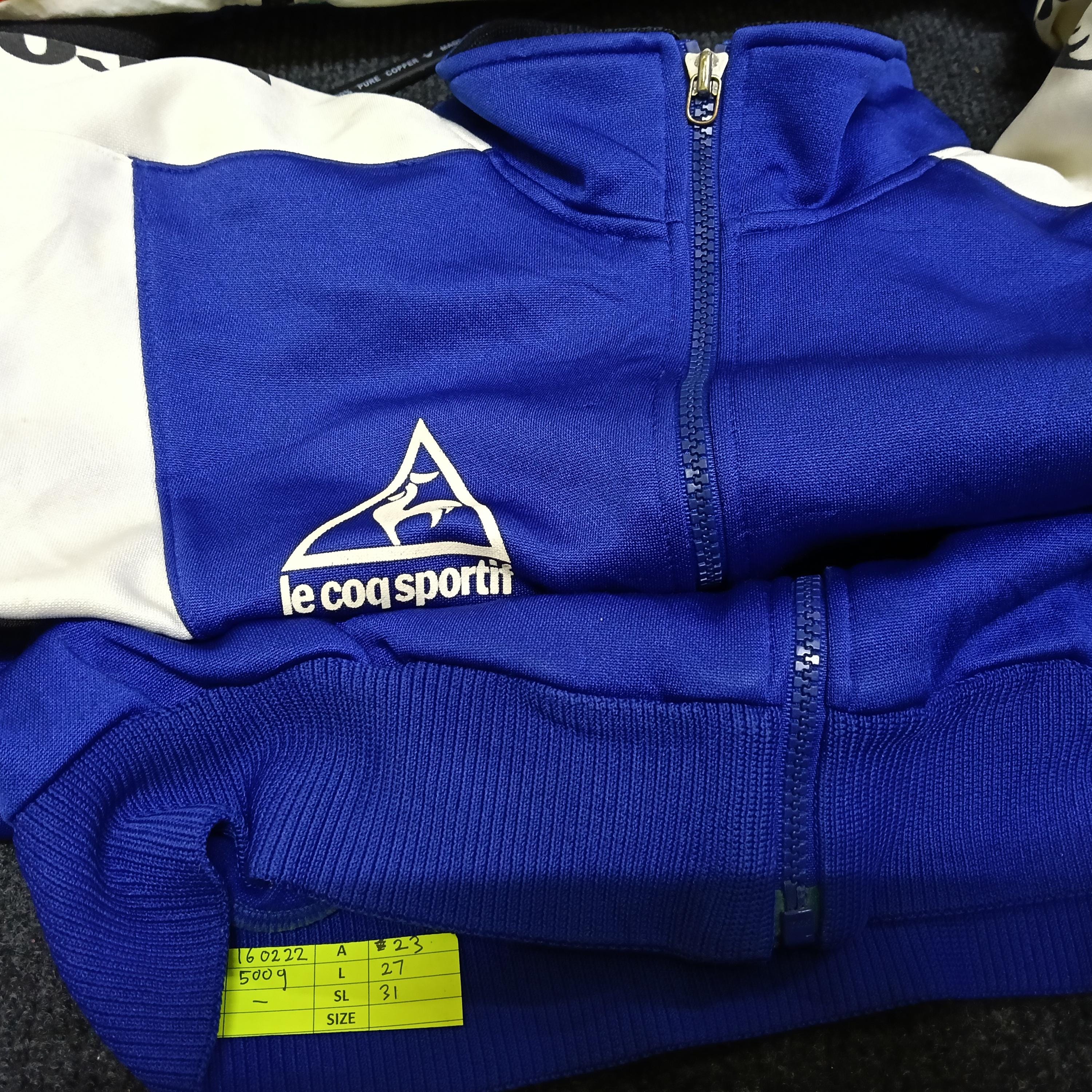 Vintage 90's Le Coq Sportif Blue Track Top Jacket Le Coq Sportif
