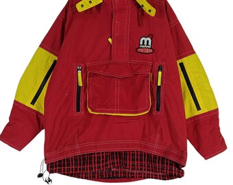 Vintage 90s Mistral Ski Wear Winter Jacket MEDIUM Mistral Hoodie