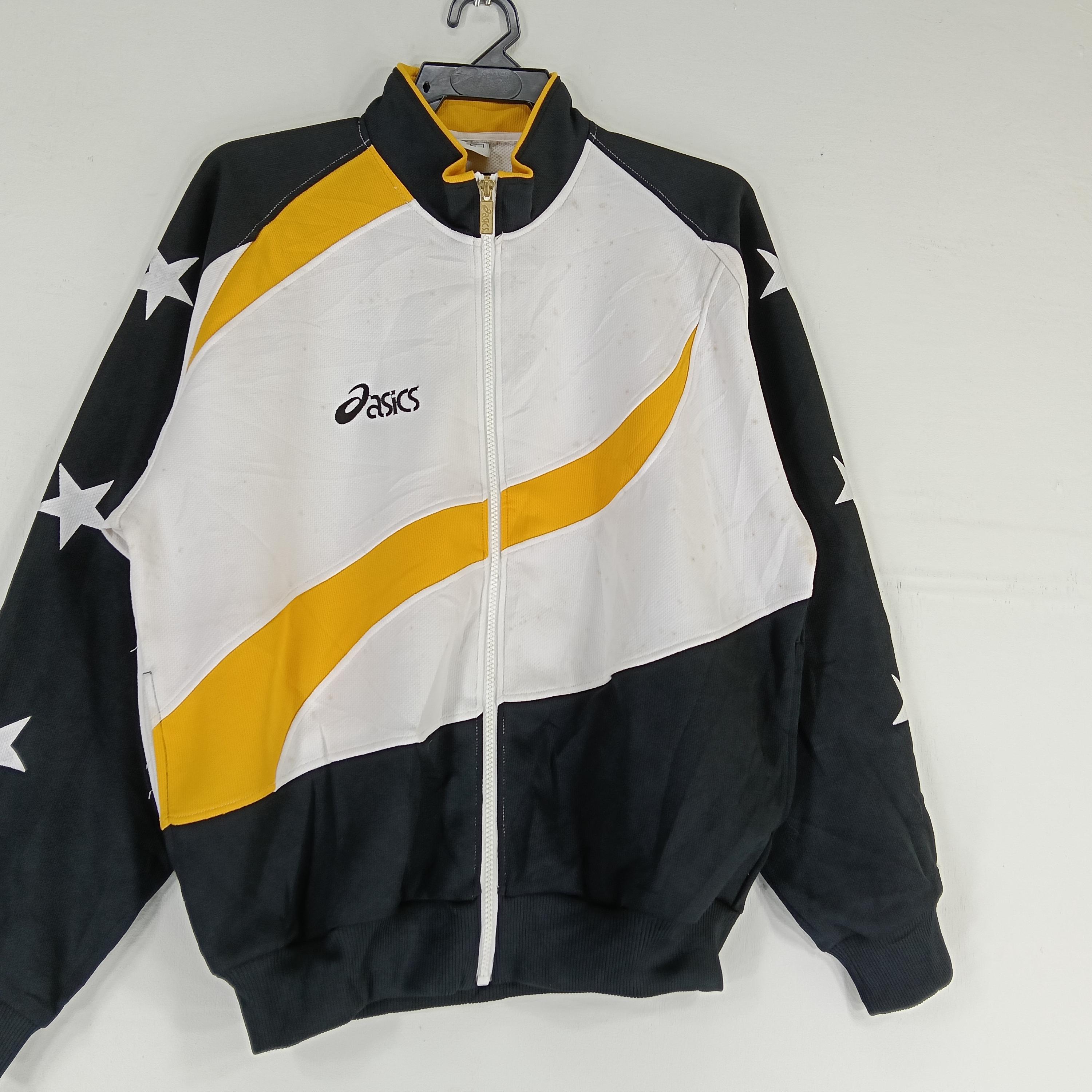 90S 【asics】スキーウェア ジャケットMサイズ／パンツLサイズ Vintage 90's Asics Japanese Sport Brand Track Top Large Yellow
