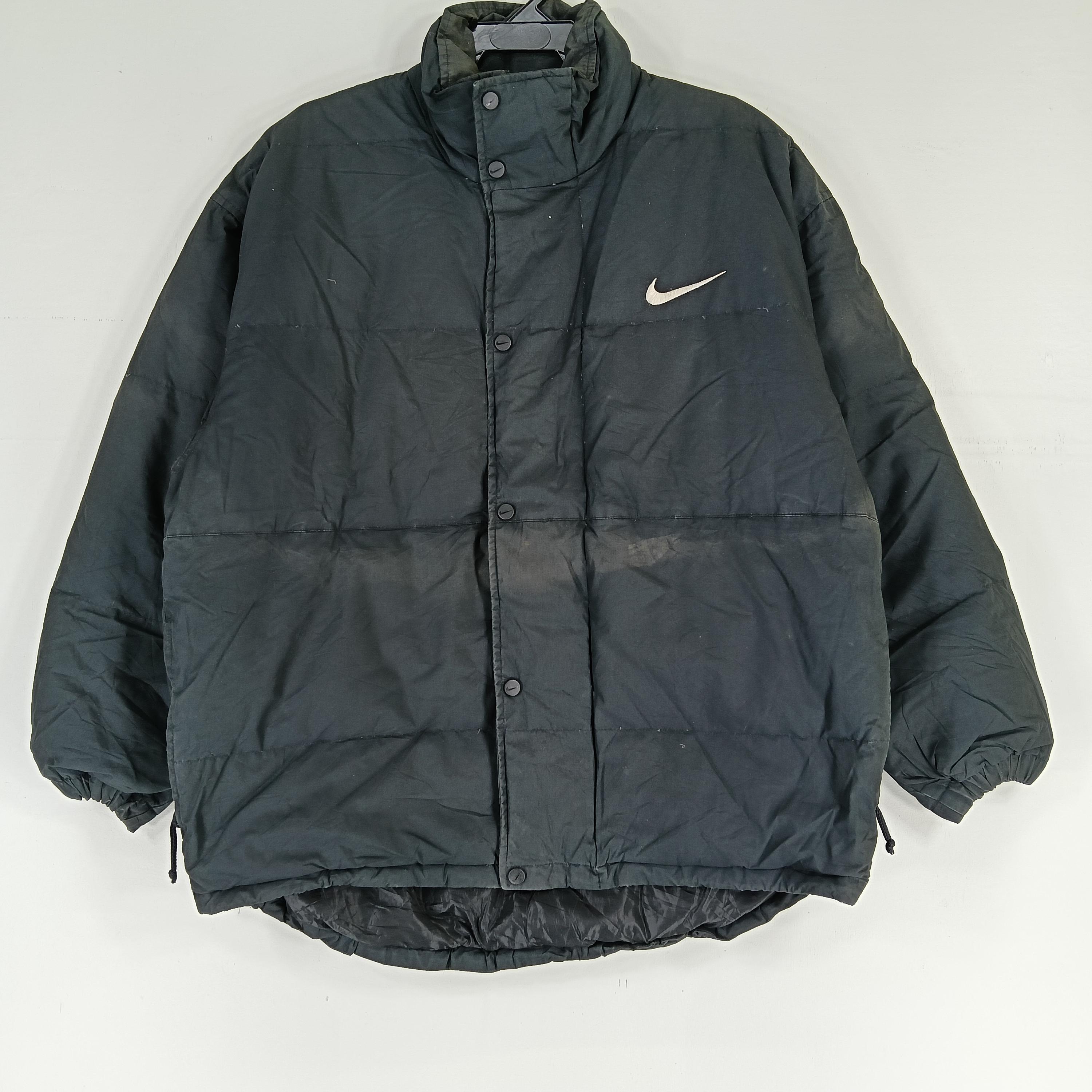 Vintage 90's Nike Swoosh Black Xlarge Jacket Nike Swoosh Logo
