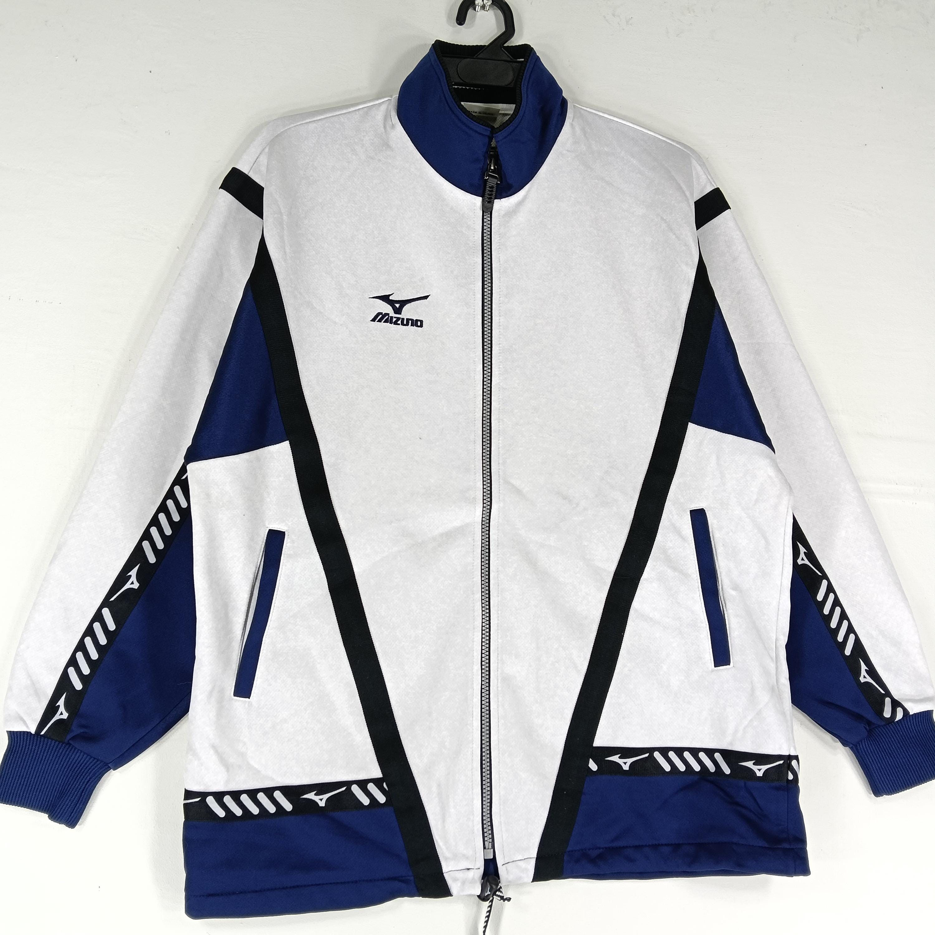Vintage 90's Mizuno Multicolour Large Jacket Mizuno Side Tape Logo
