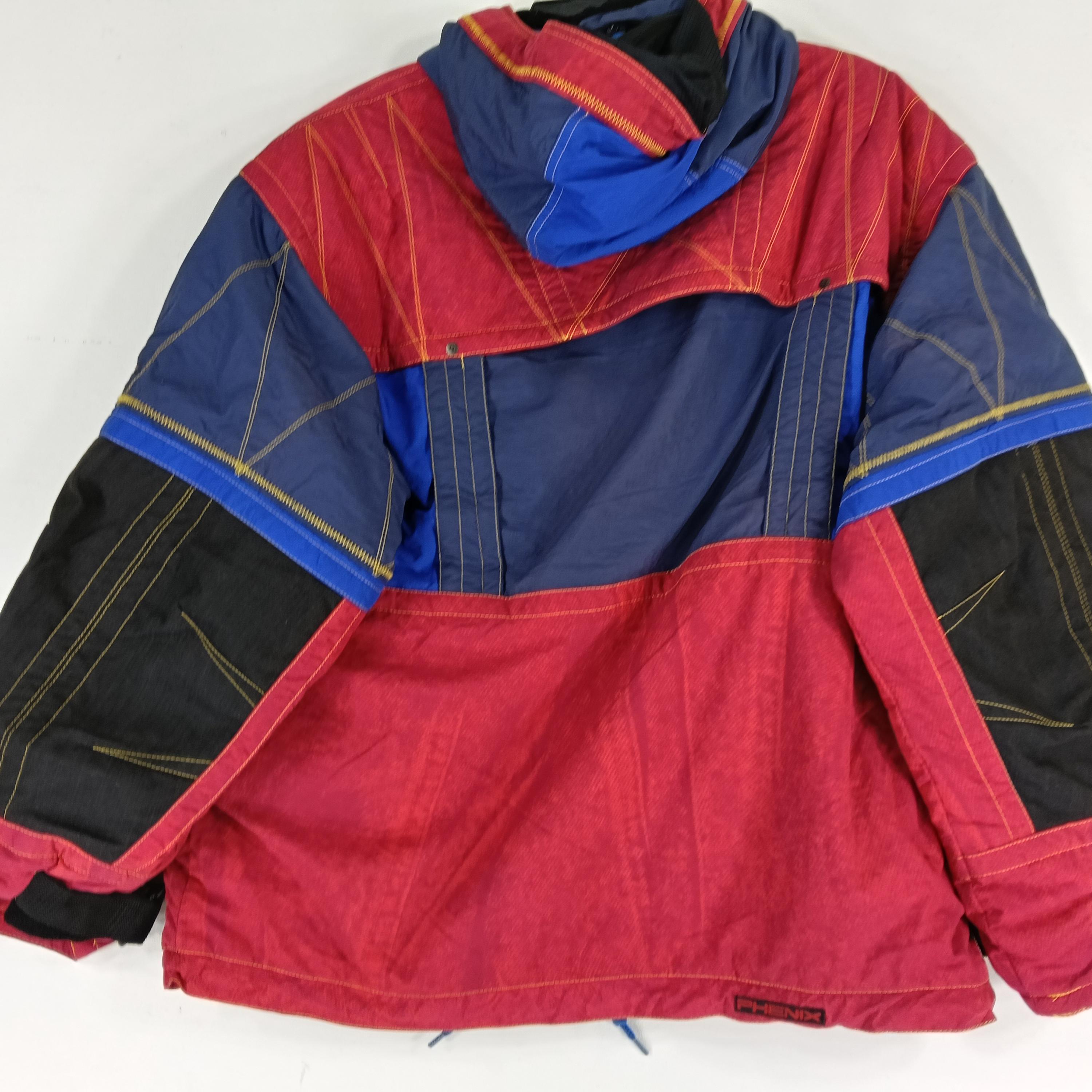 Vintage 90s Phenix Ski Wear Hoodie Red Jacket Large Phenix Alpine