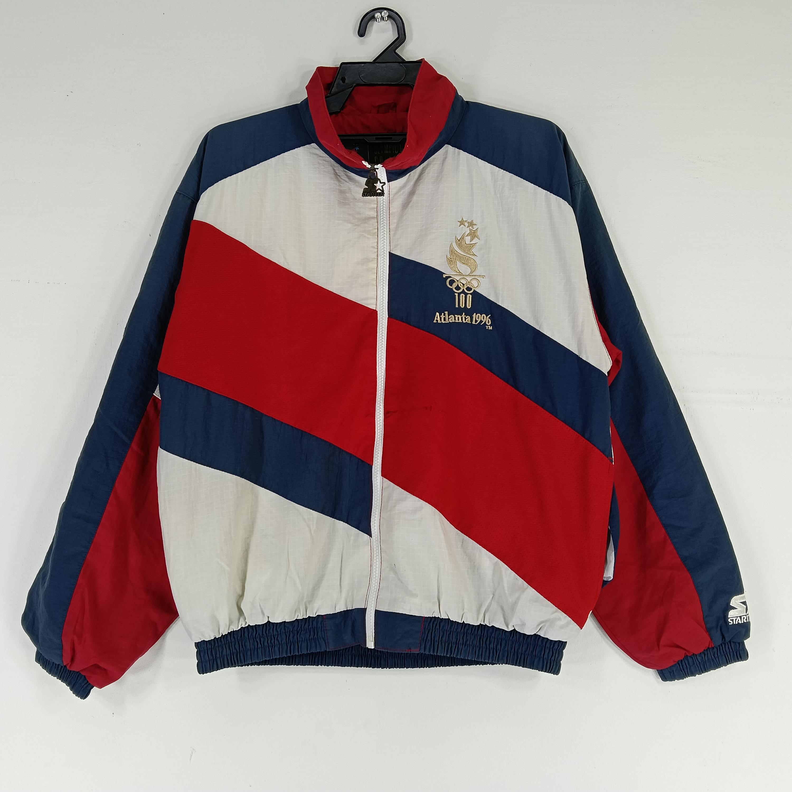 タグ付！90's Atlanta Olympic Nylon Jacket Vintage 90's Olympics Atlanta Starter Red Multicolour Small