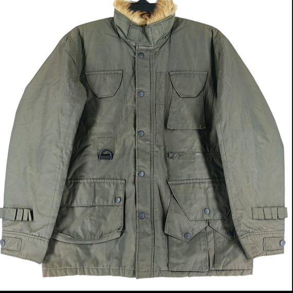 Vintage 90's PPFM Japanese Brand Green Army Medium Jacket PPFM